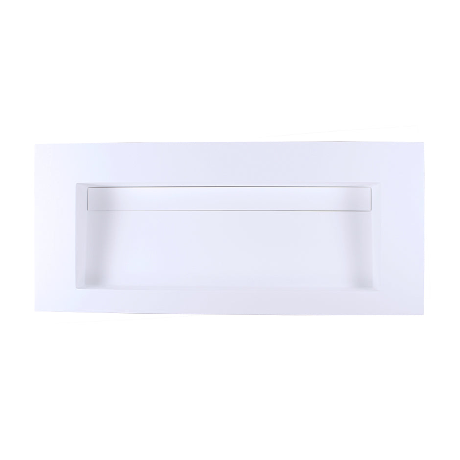 matte white sink