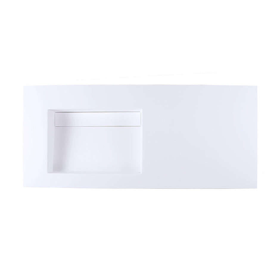 matte white sink