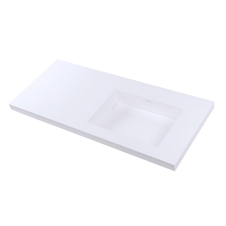 matte white sink