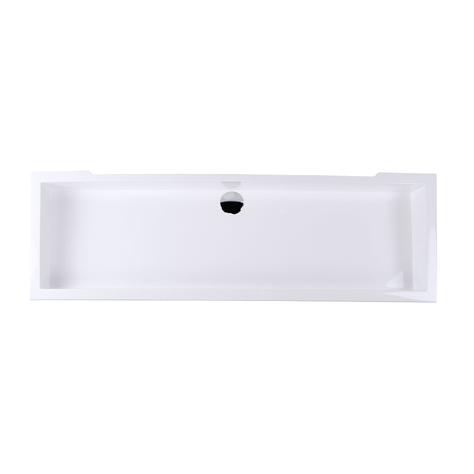 matte white sink