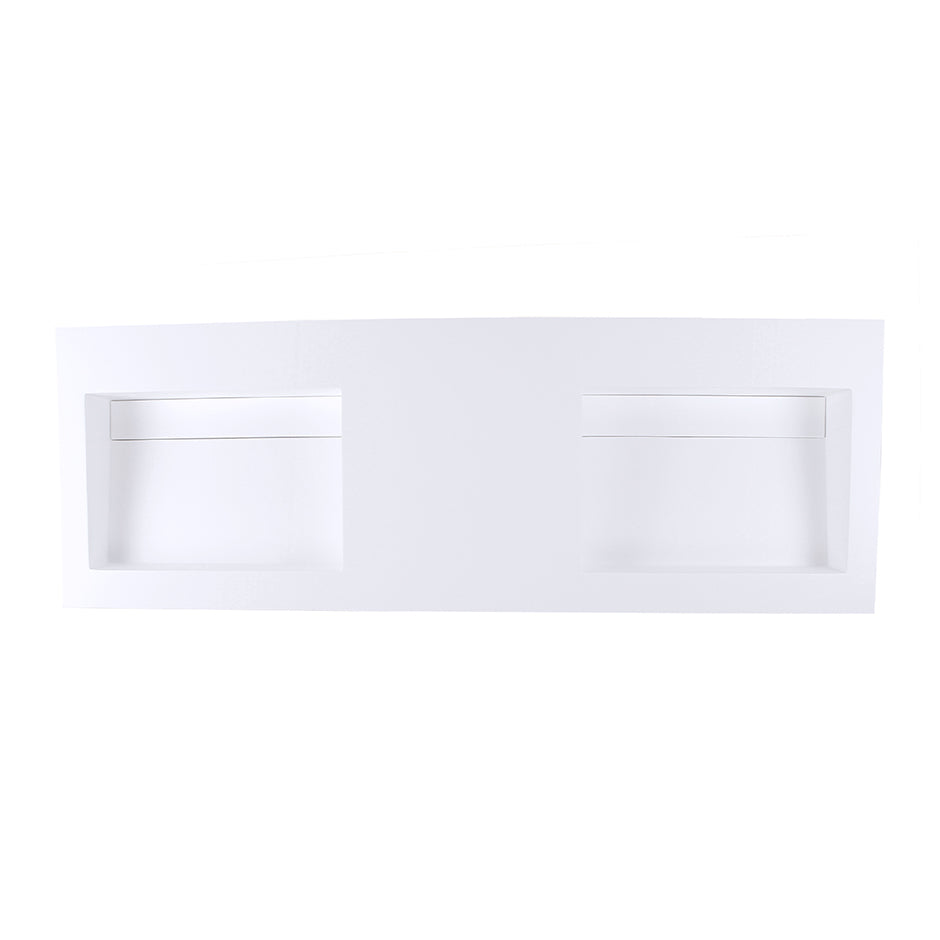 matte white sink