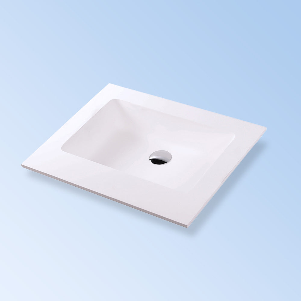 matte white sink