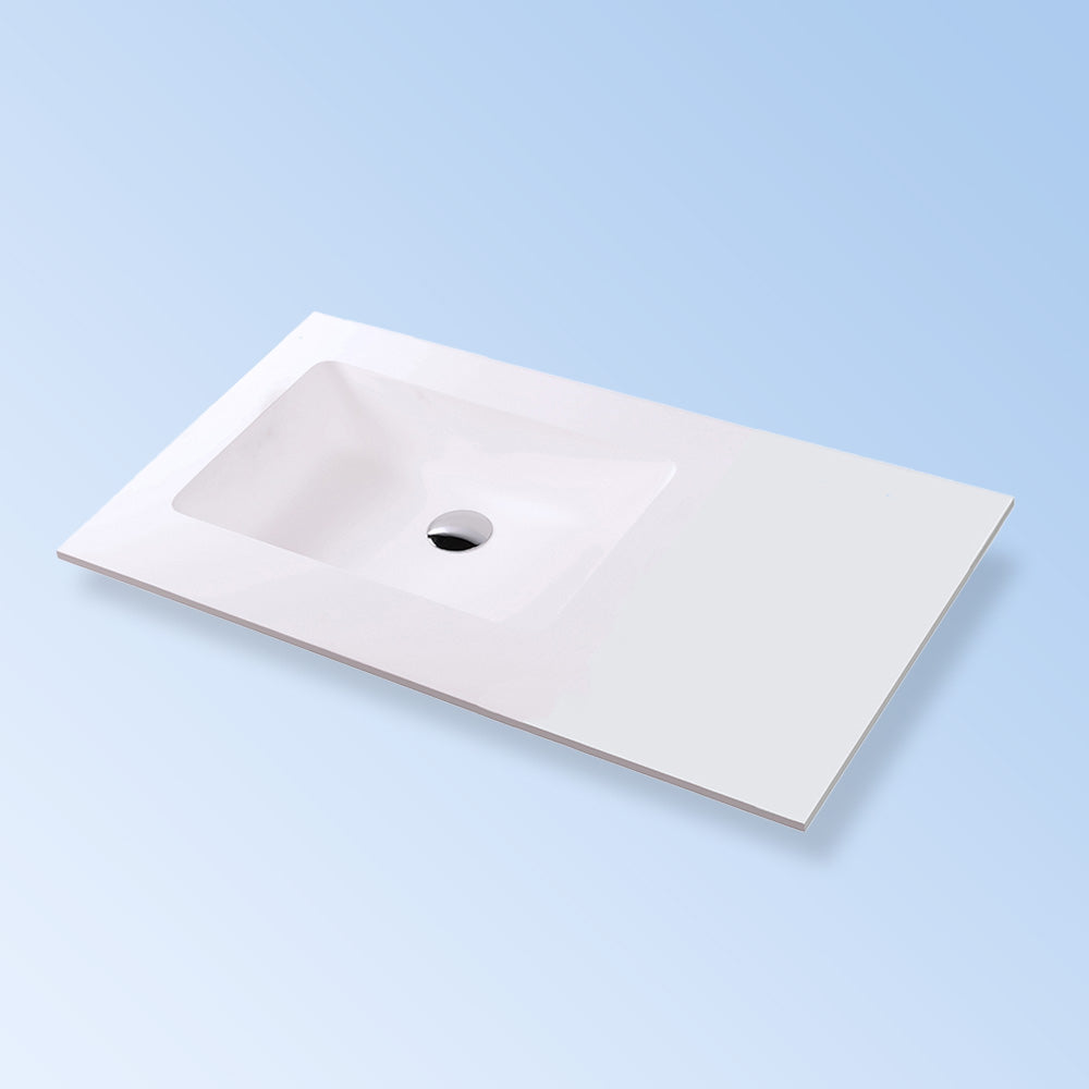 matte white sink