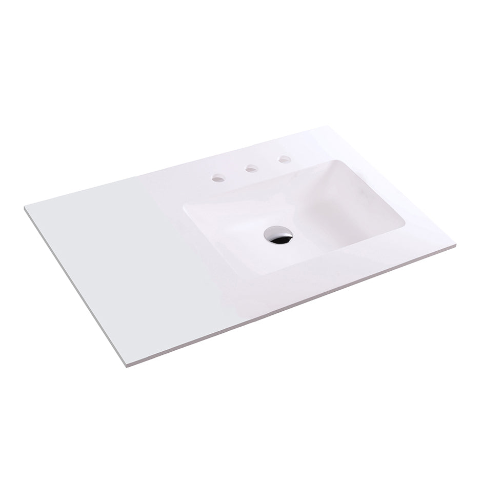 matte white sink