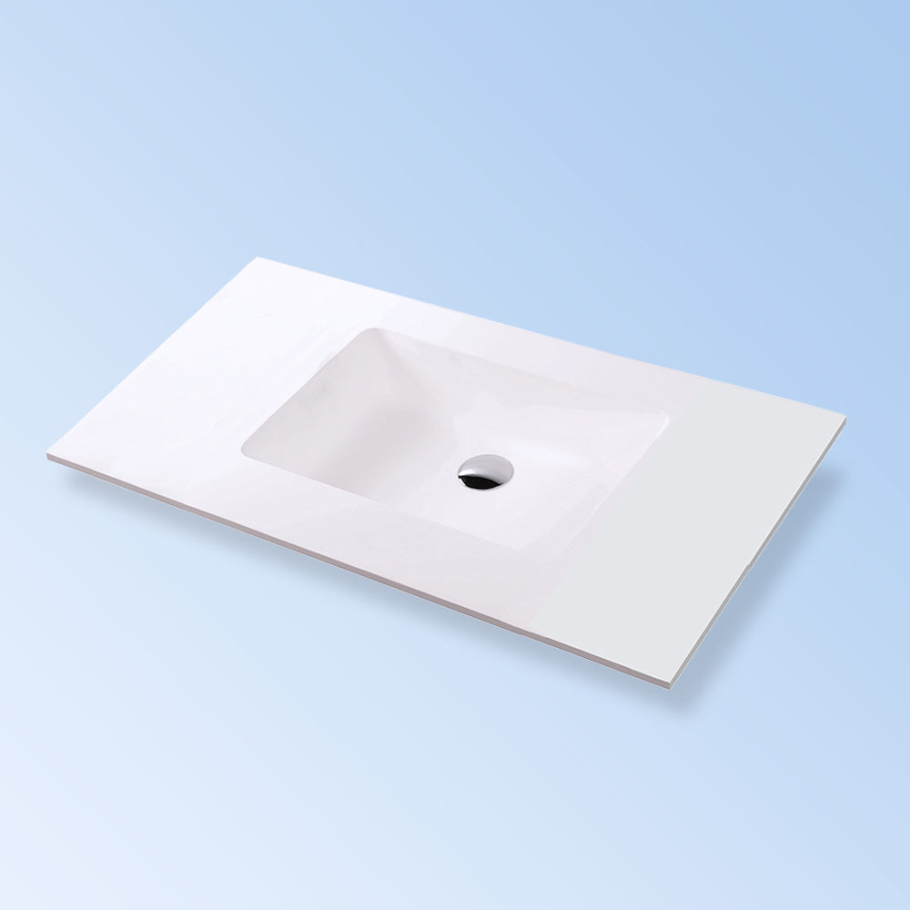 matte white sink