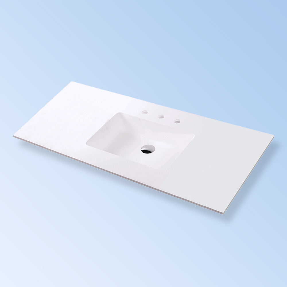 matte white sink