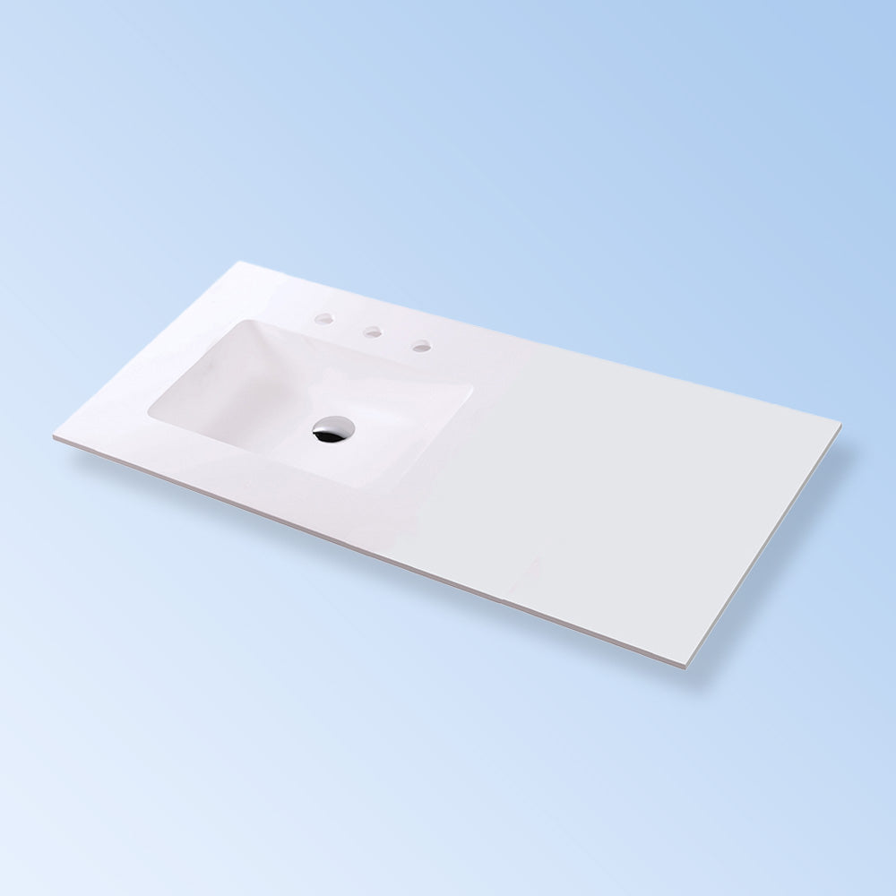 matte white sink