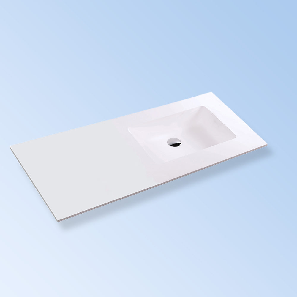 matte white sink