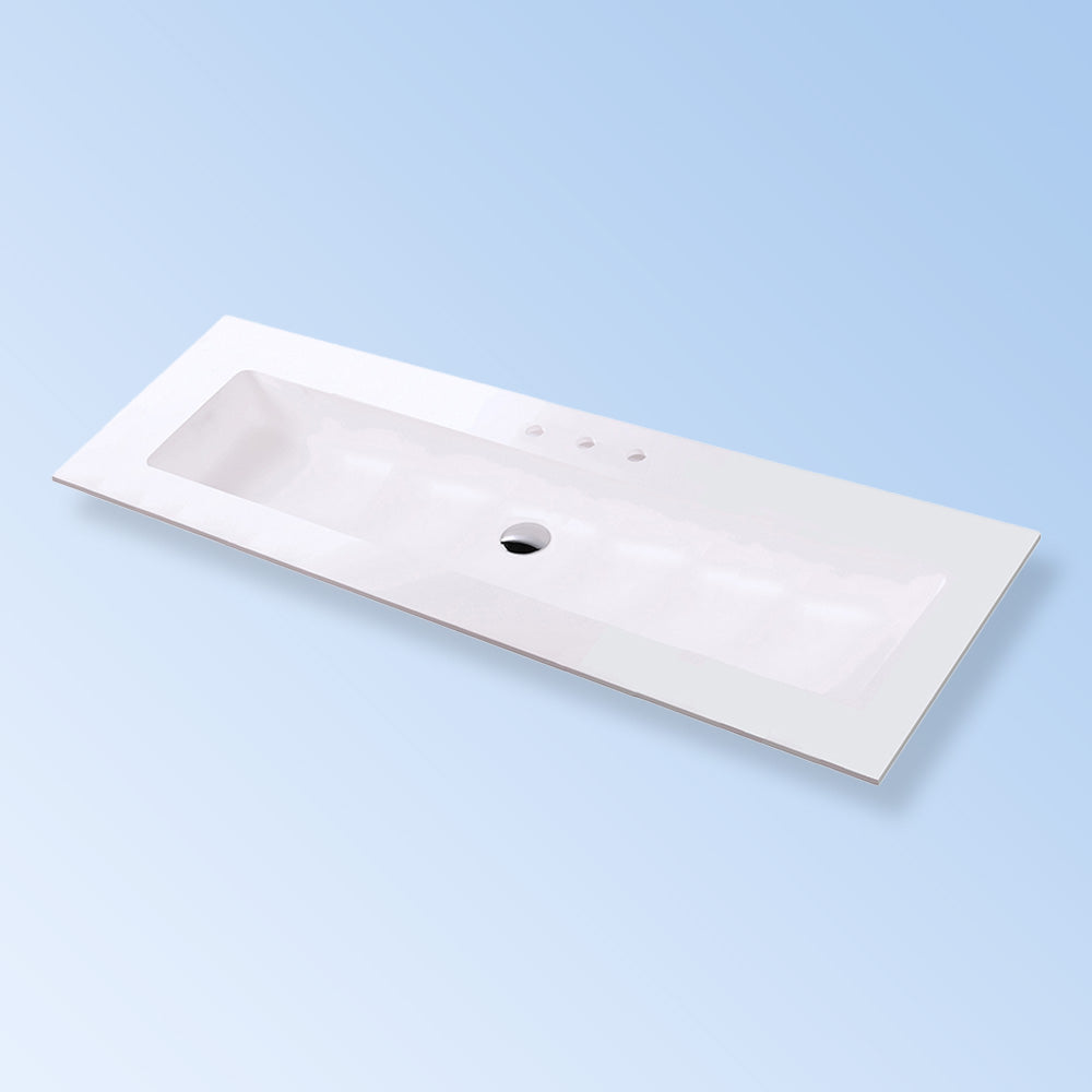 matte white sink