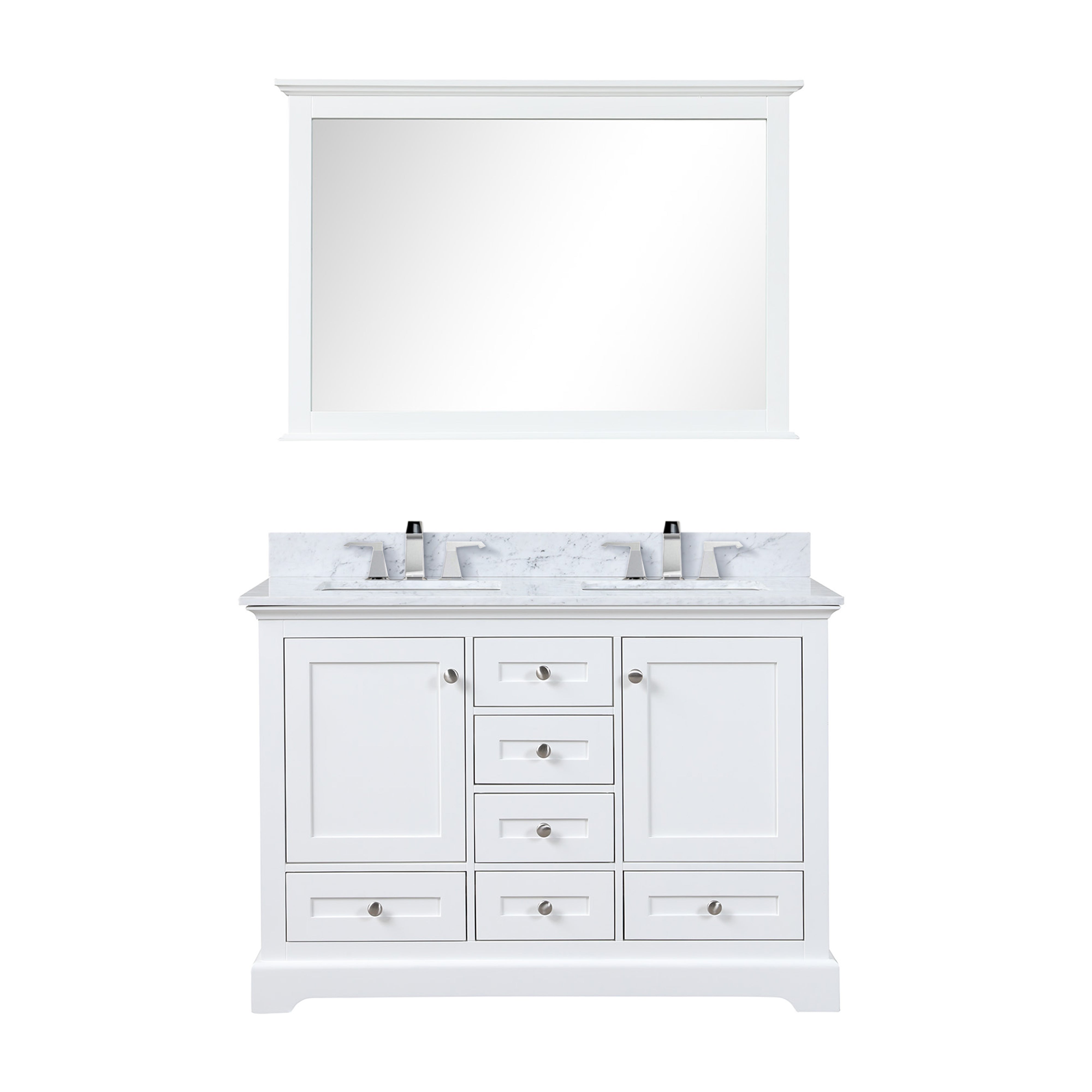 Lexora Dukes 48 in. W x 22 in. D Double Bath Vanity