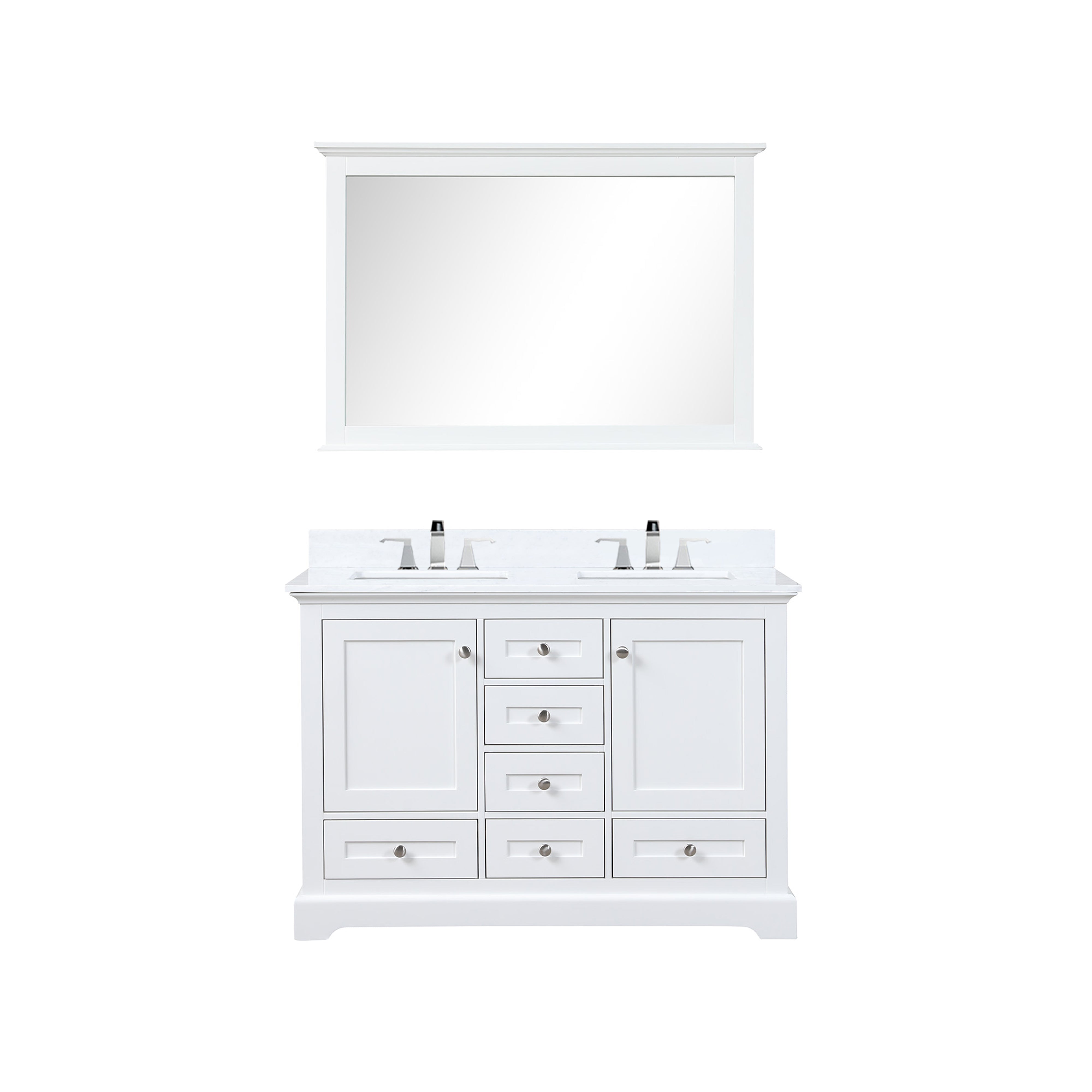 Lexora Dukes 48 in. W x 22 in. D Double Bath Vanity