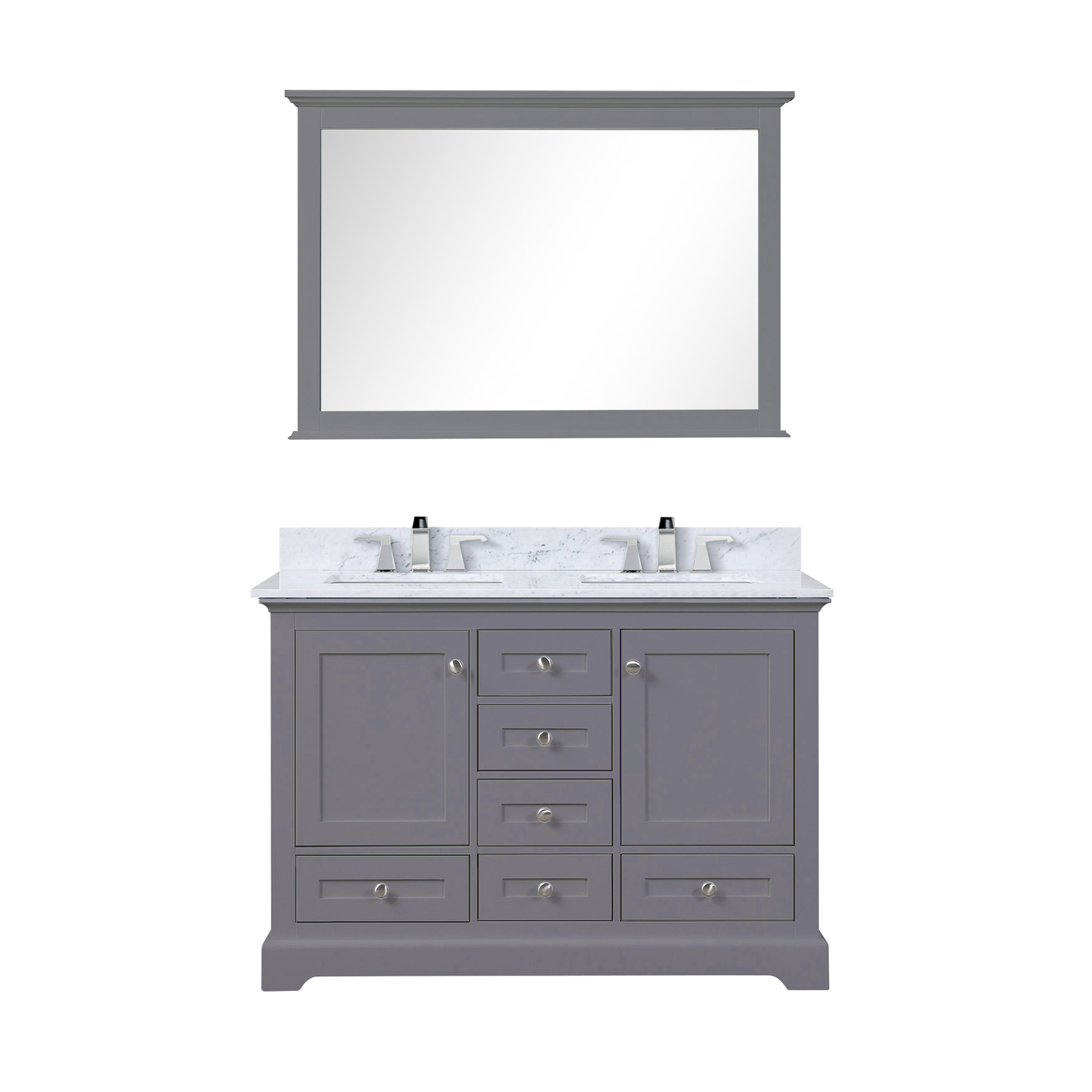 Lexora Dukes 48 in. W x 22 in. D Double Bath Vanity
