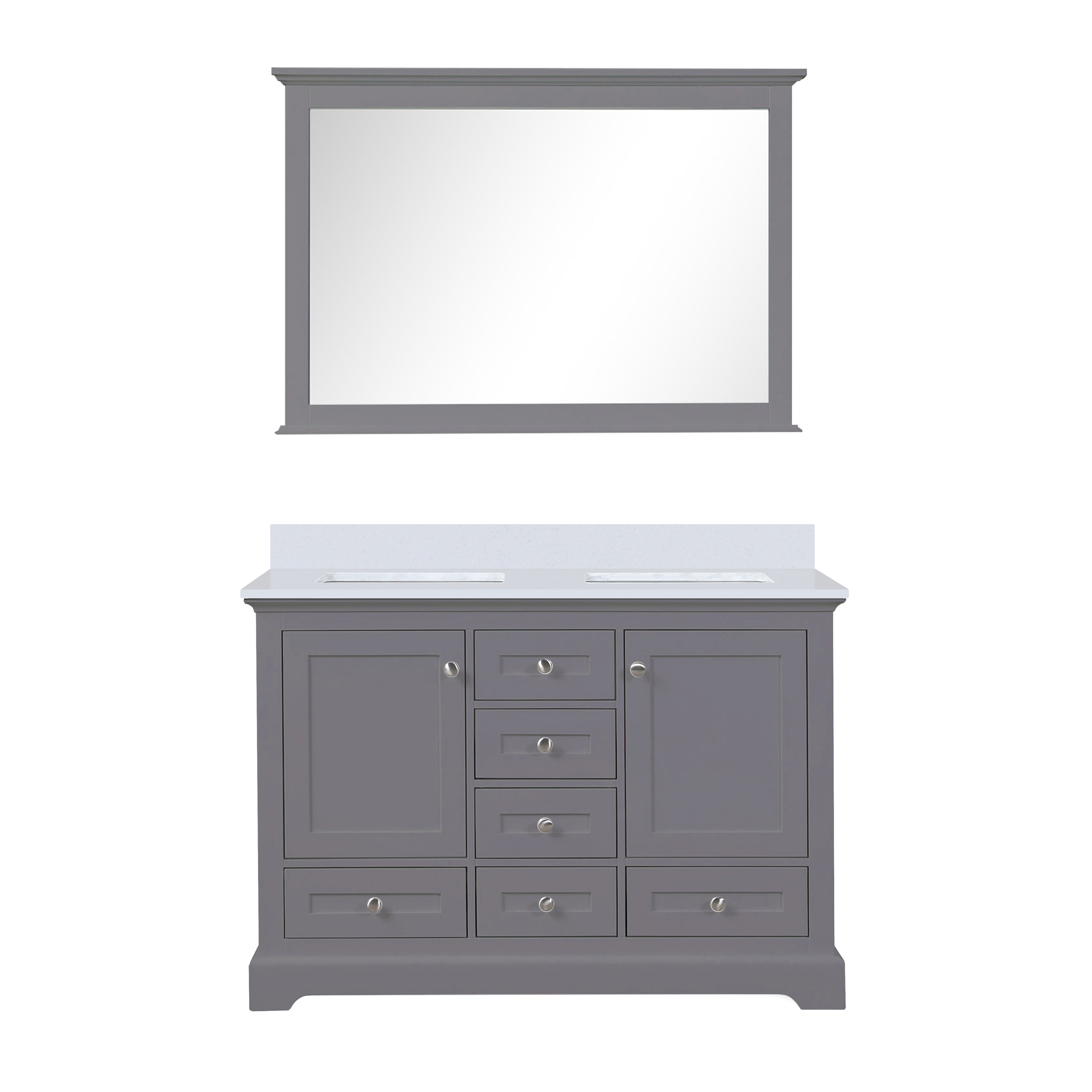 Lexora Dukes 48 in. W x 22 in. D Double Bath Vanity