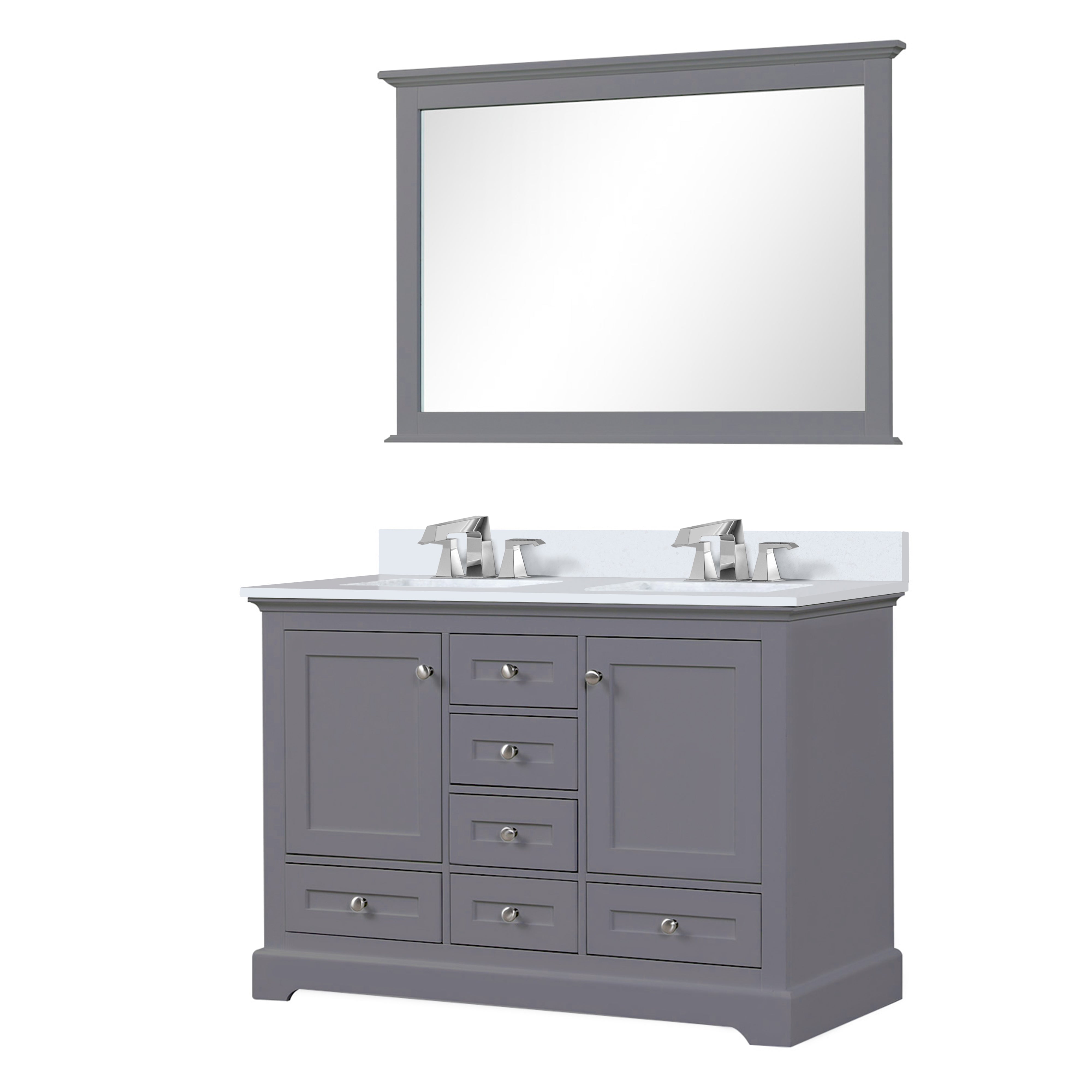 Lexora Dukes 48 in. W x 22 in. D Double Bath Vanity
