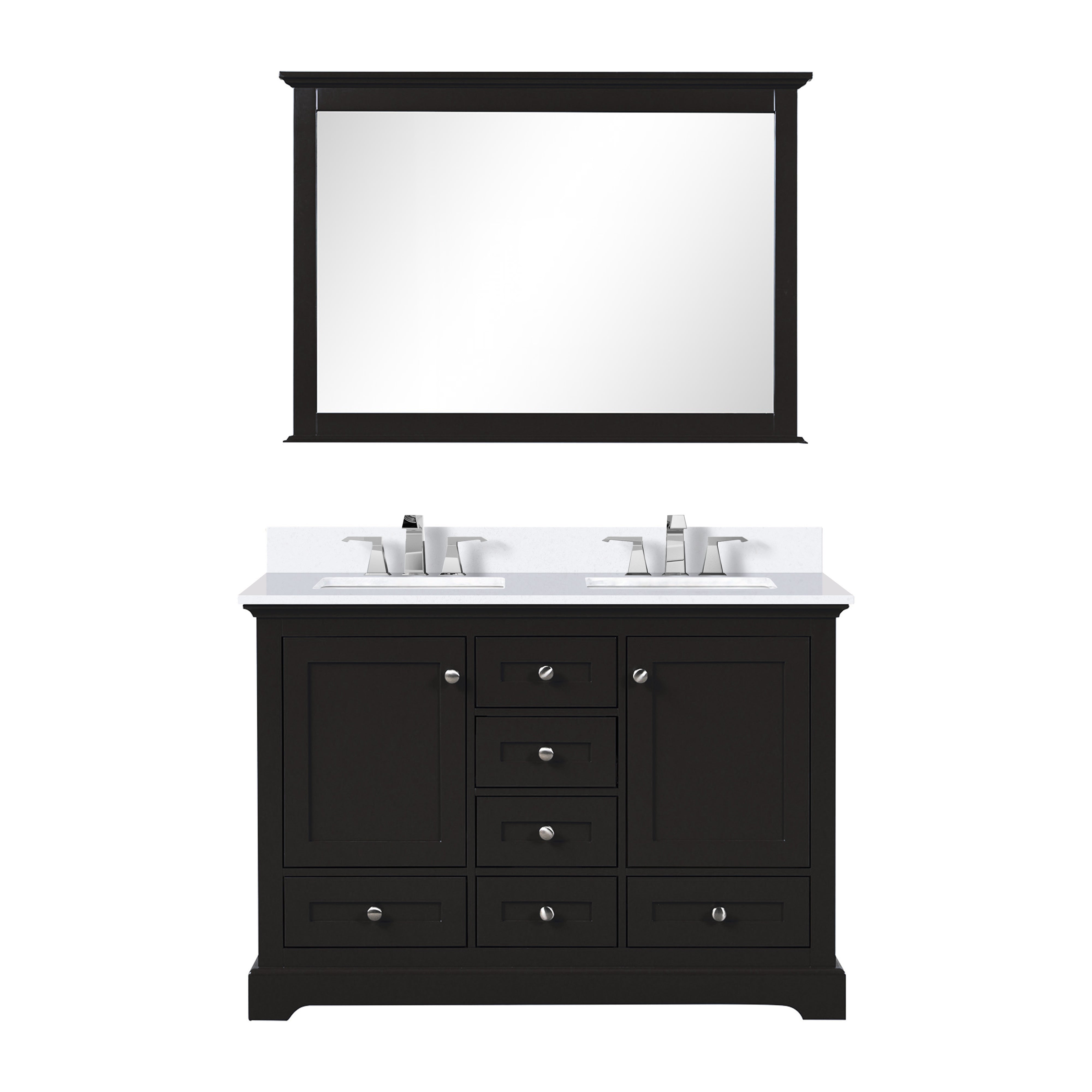 Lexora Dukes 48 in. W x 22 in. D Double Bath Vanity
