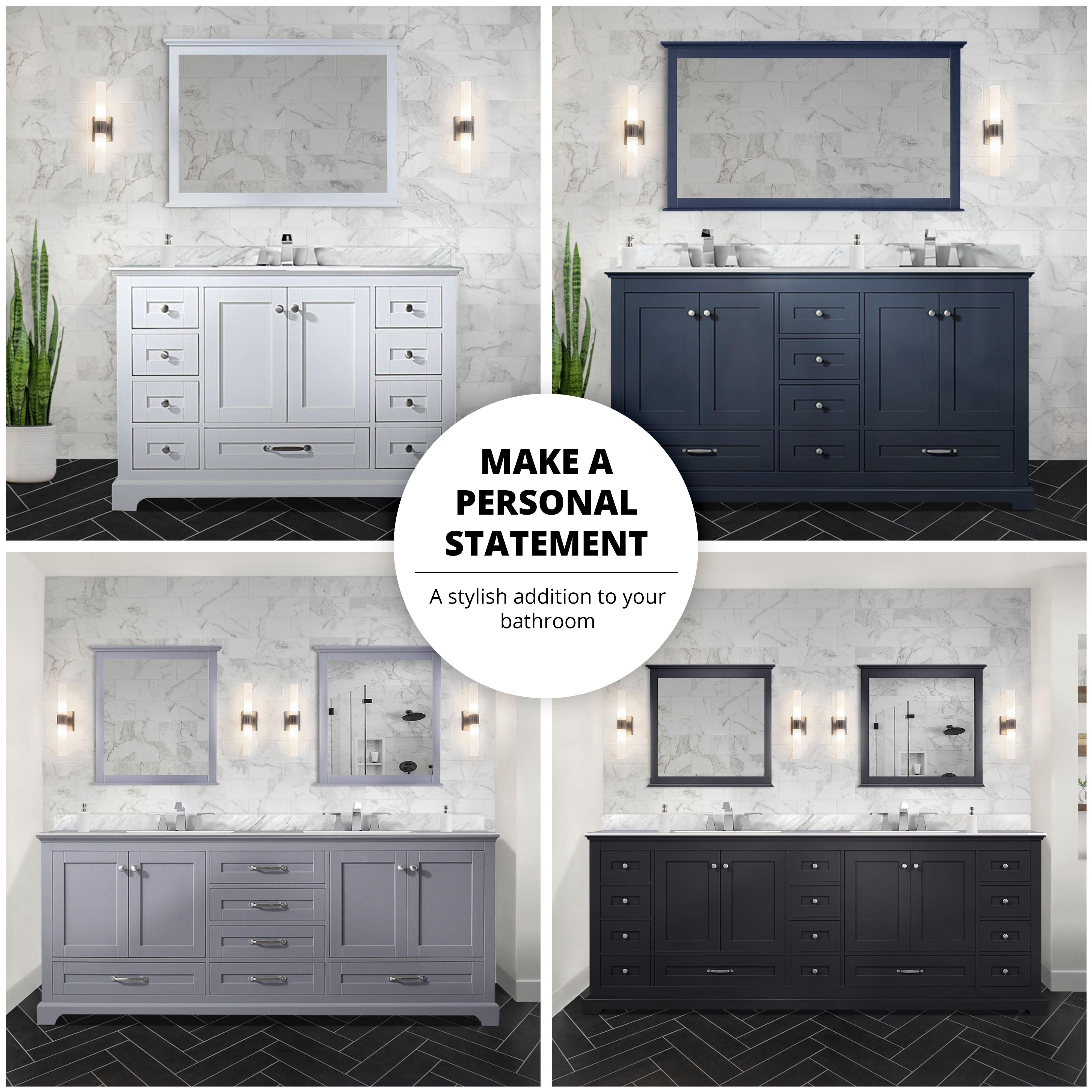 Lexora Dukes 48 in. W x 22 in. D Single Bath Vanity