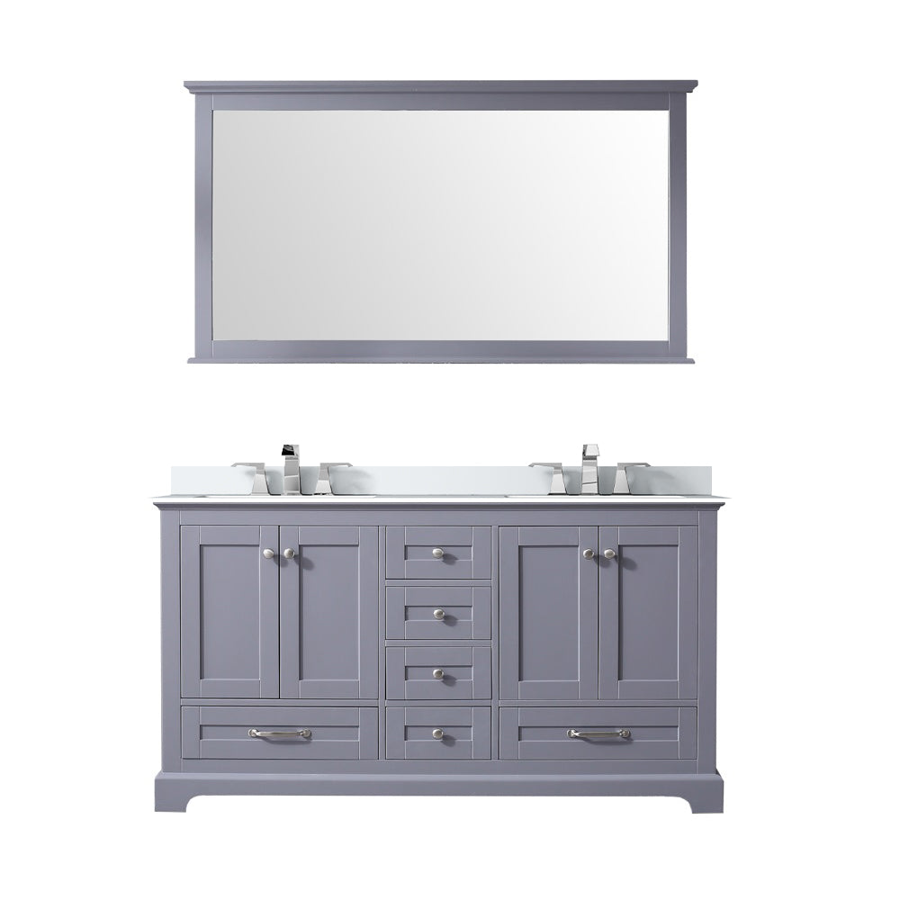 Lexora Dukes 60 in. W x 22 in. D Double Bath Vanity