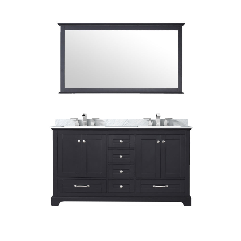 Lexora Dukes 60 in. W x 22 in. D Double Bath Vanity
