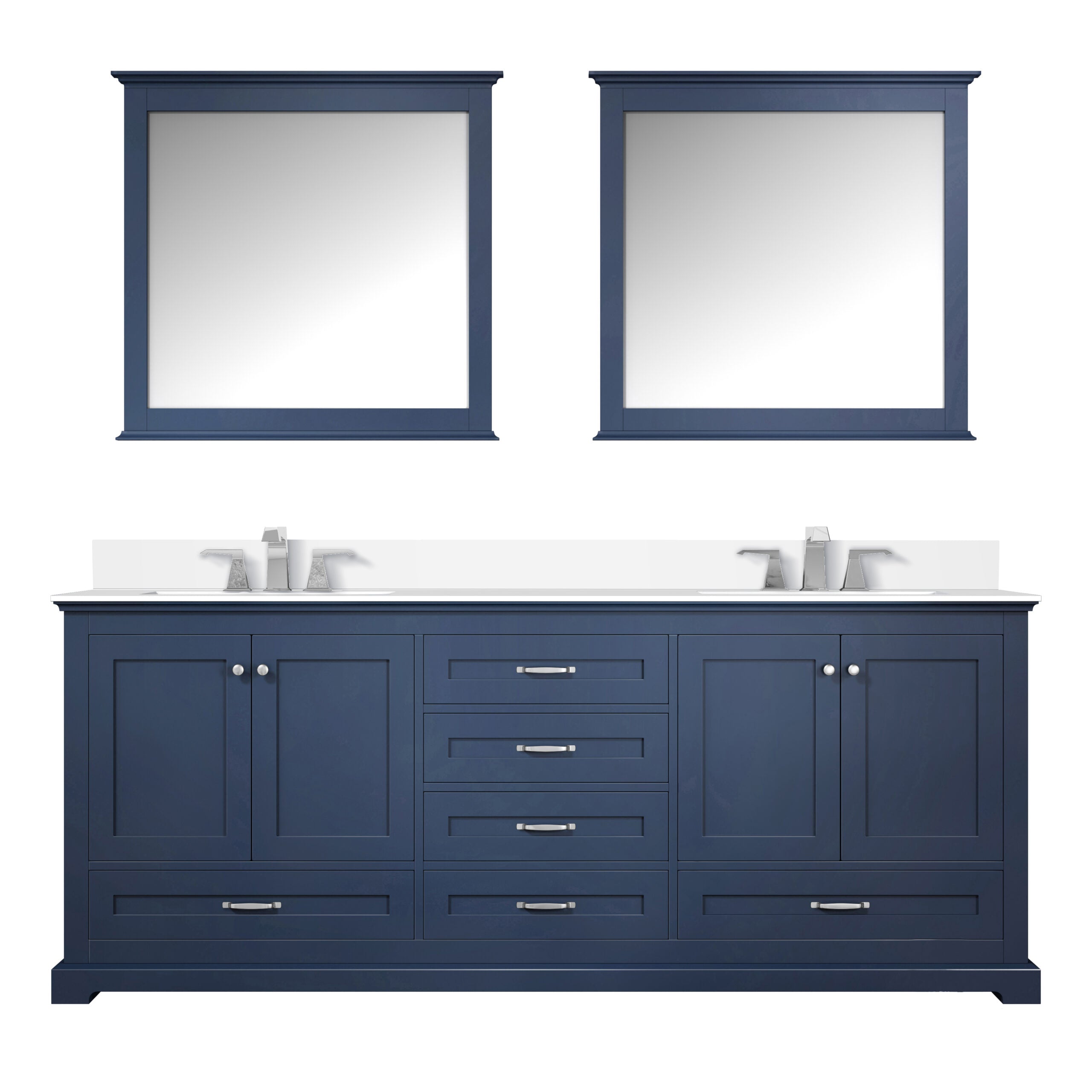 Lexora Dukes 80 in. W x 22 in. D Double Bath Vanity