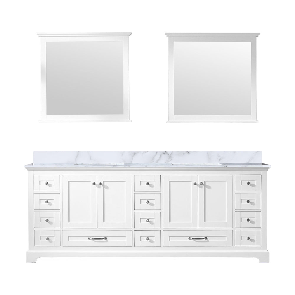 Lexora Dukes 84 in. W x 22 in. D Double Bath Vanity