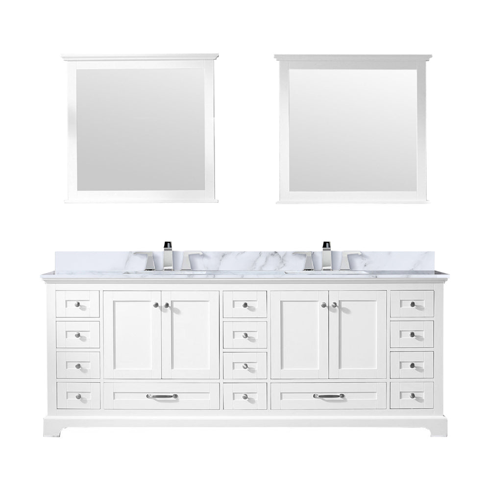 Lexora Dukes 84 in. W x 22 in. D Double Bath Vanity