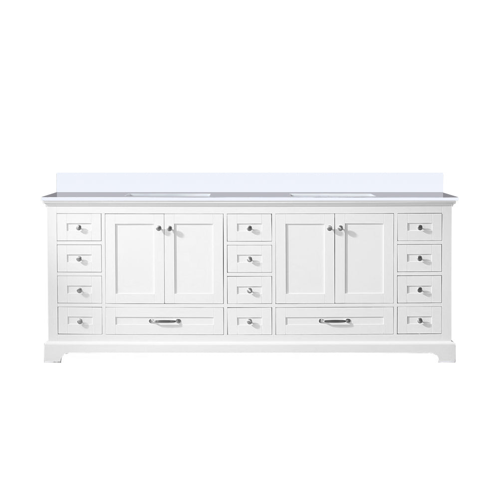 Lexora Dukes 84 in. W x 22 in. D Double Bath Vanity