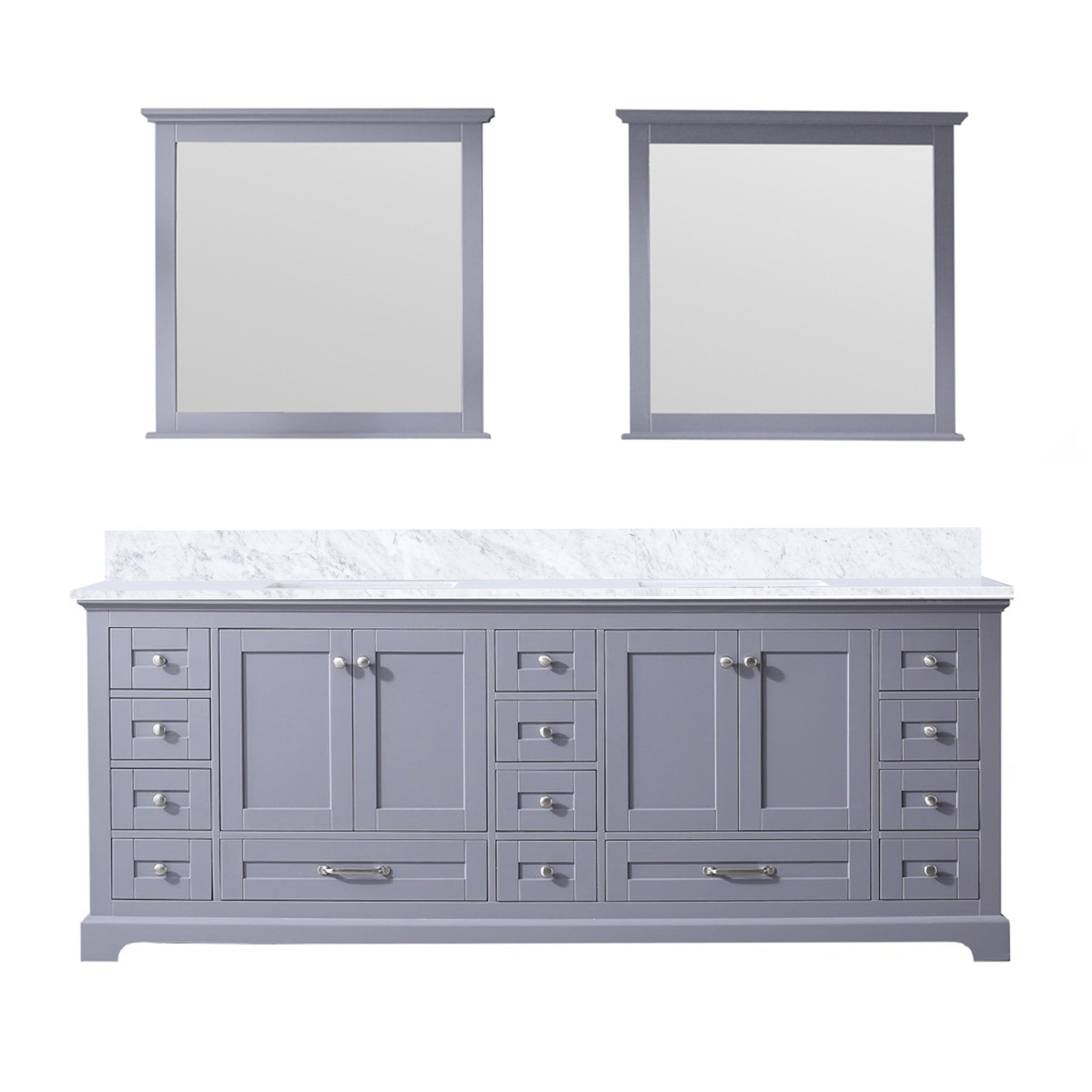 Lexora Dukes 84 in. W x 22 in. D Double Bath Vanity