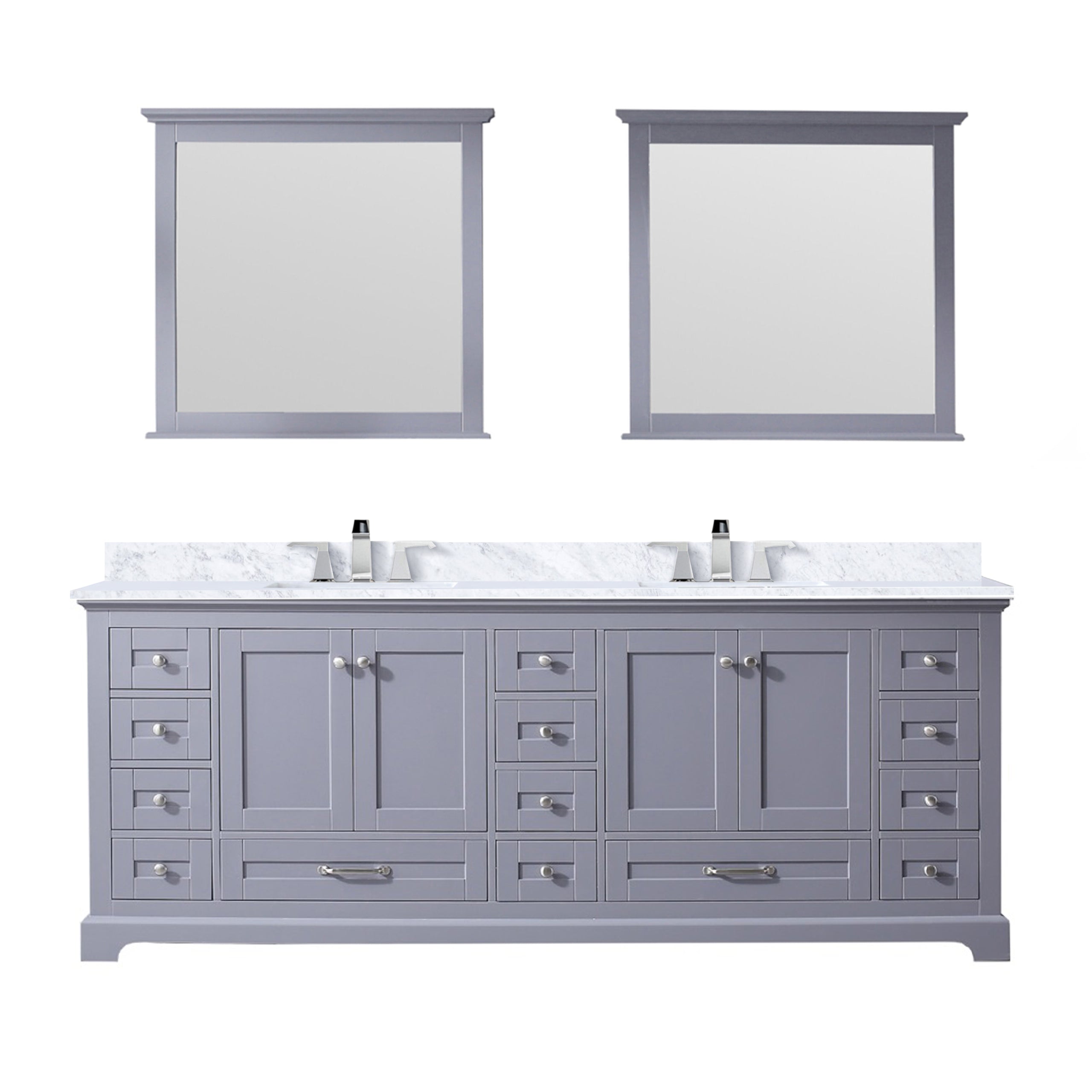 Lexora Dukes 84 in. W x 22 in. D Double Bath Vanity