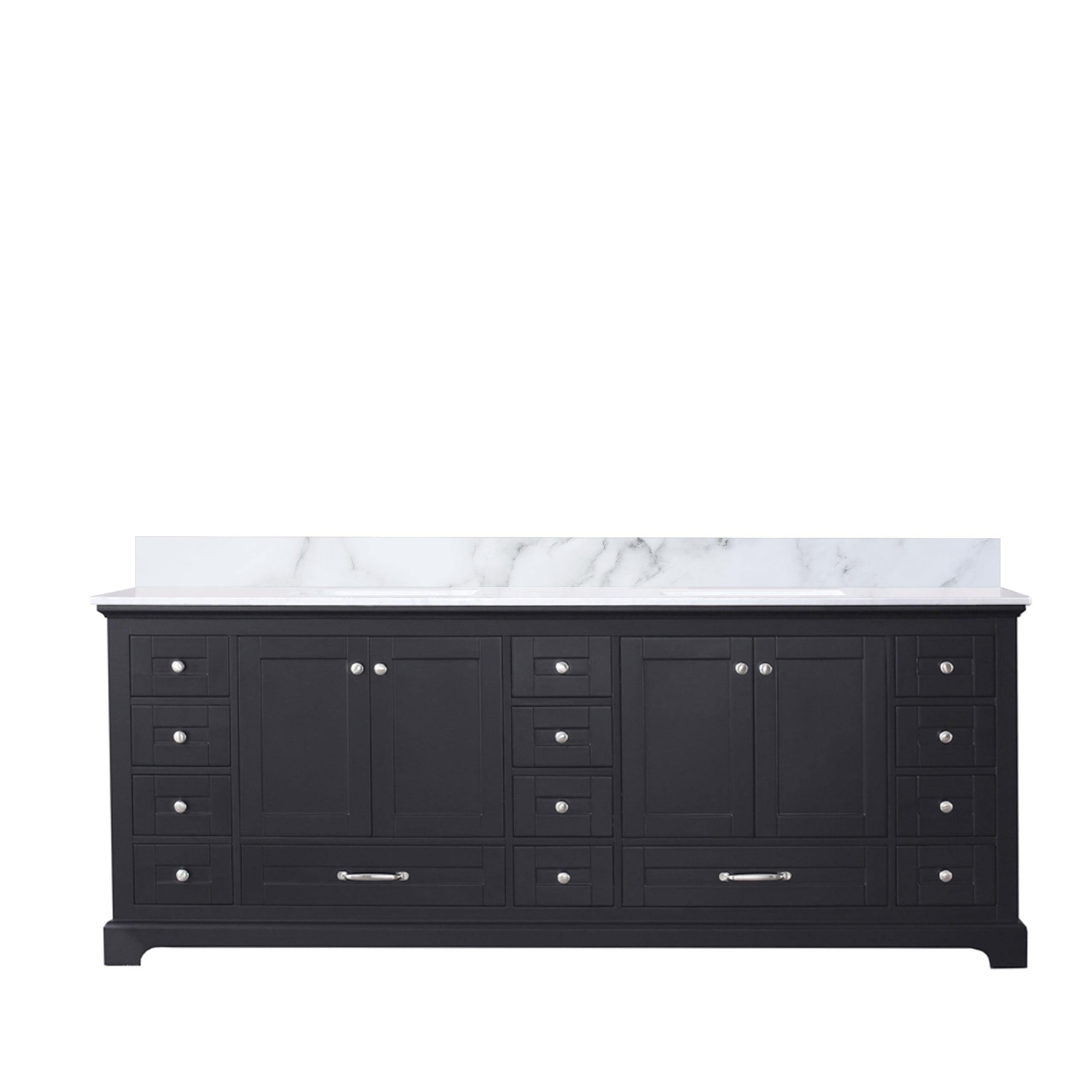 Lexora Dukes 84 in. W x 22 in. D Double Bath Vanity