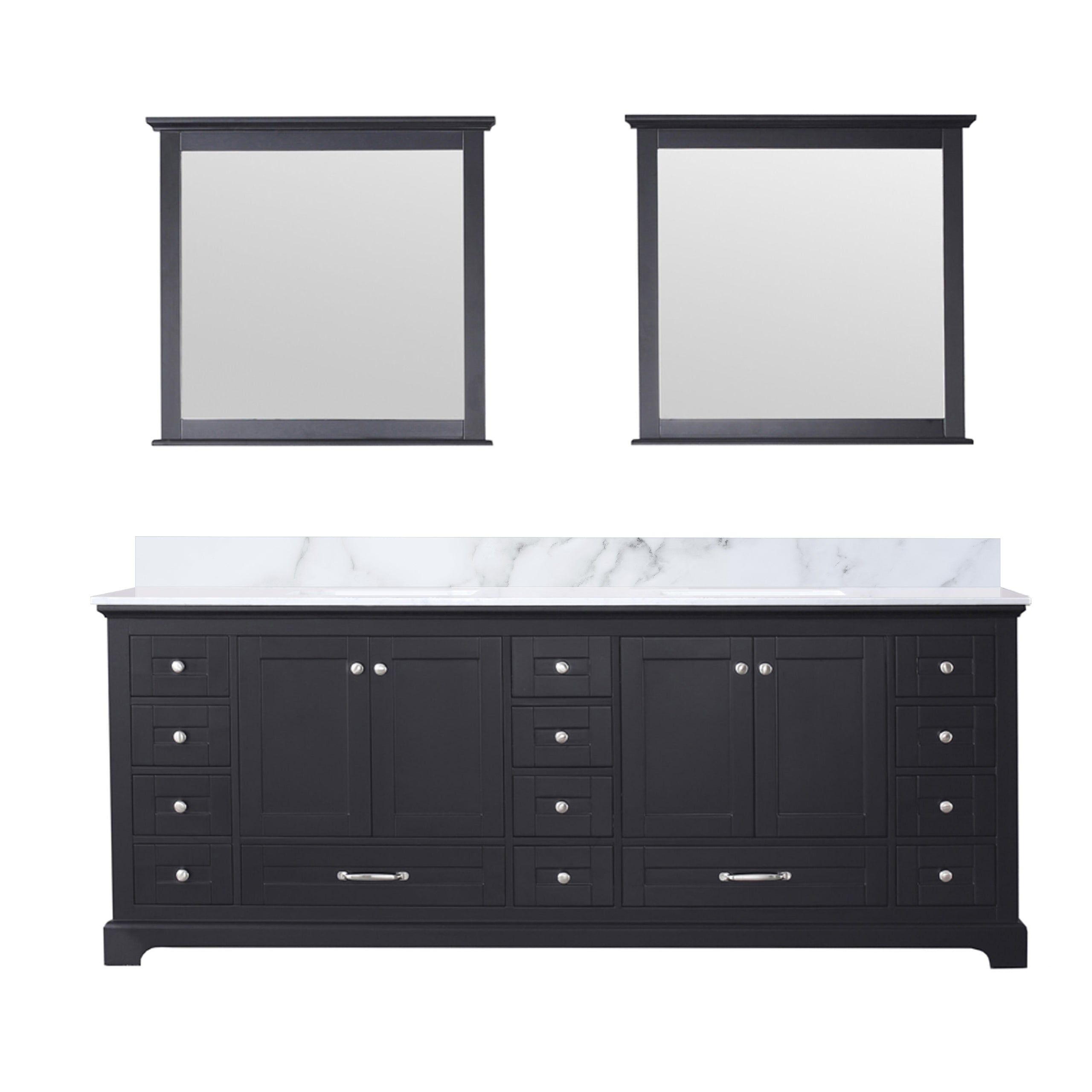 Lexora Dukes 84 in. W x 22 in. D Double Bath Vanity