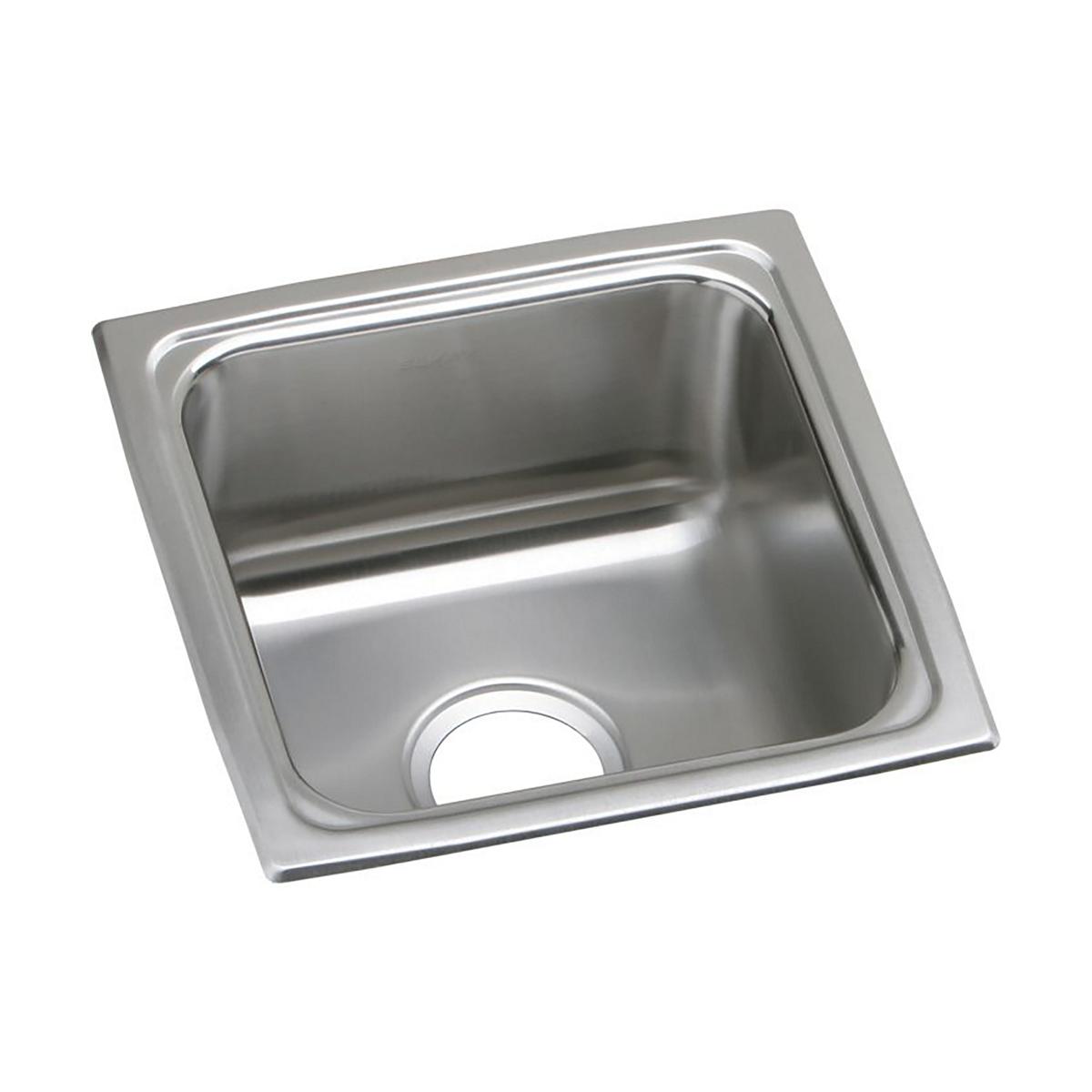lustrous satin single bowl drop-in bar ada sink