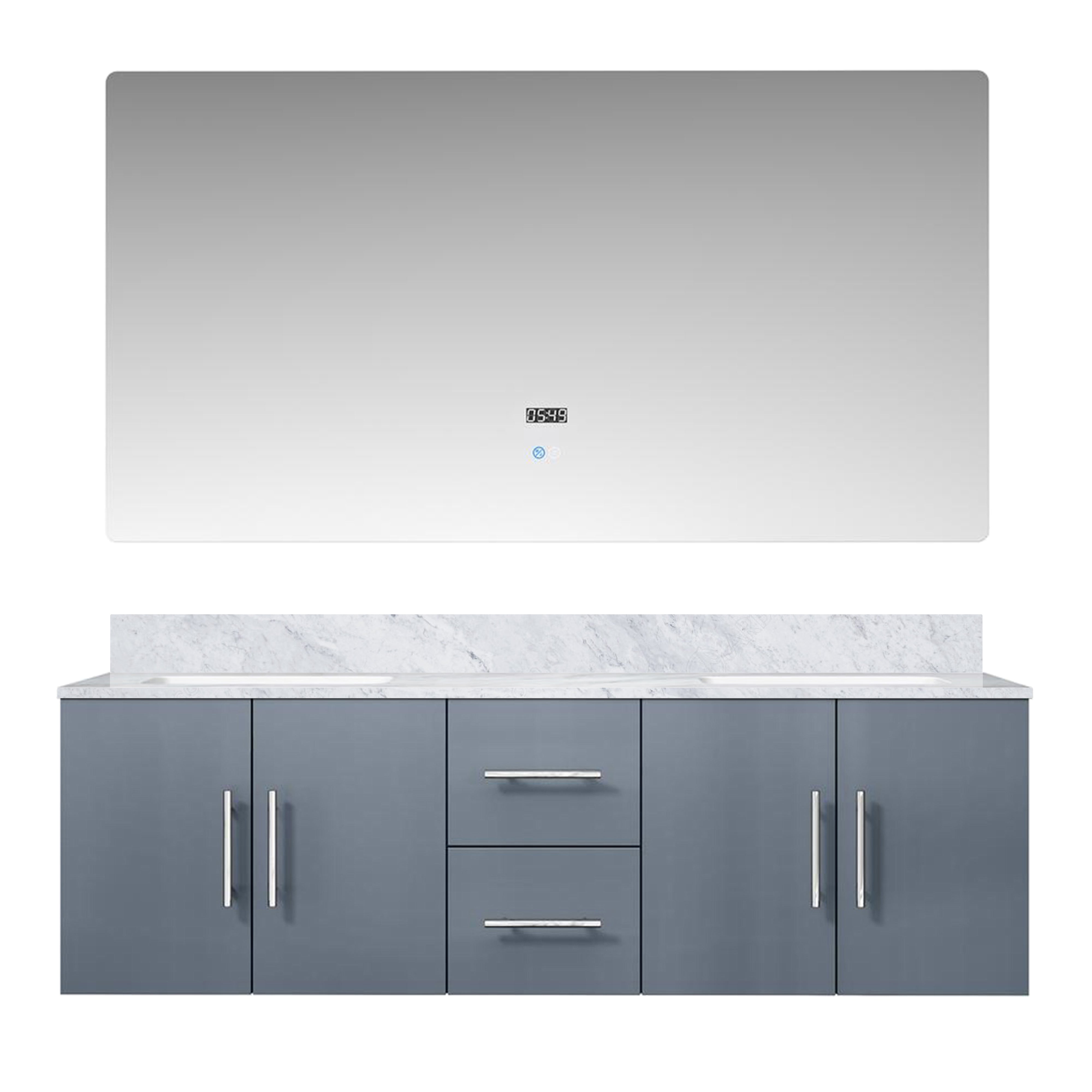 Lexora Geneva 60 in. W x 22 in. D Double Bath Vanity