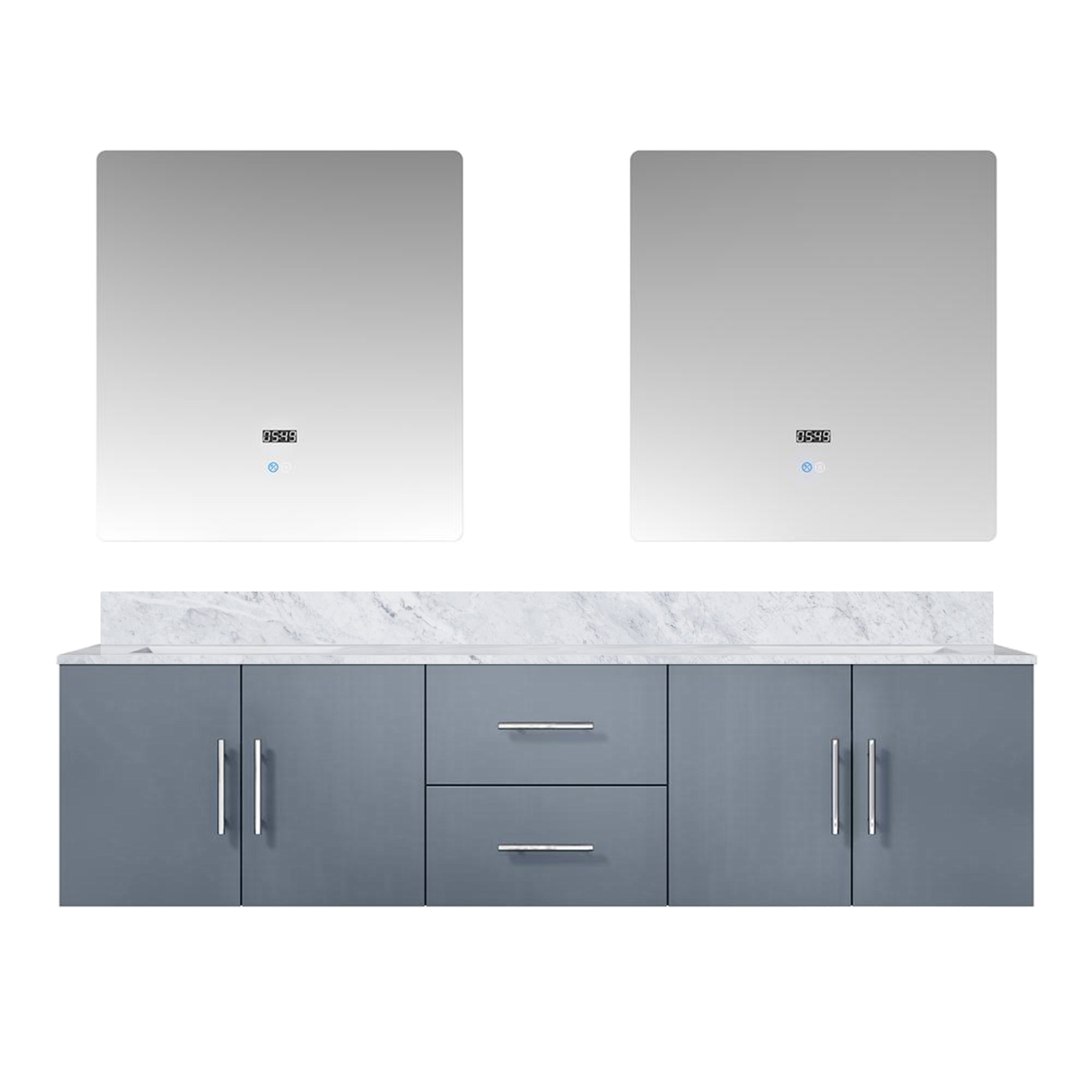 Lexora Geneva 72 in. W x 22 in. D Double Bath Vanity