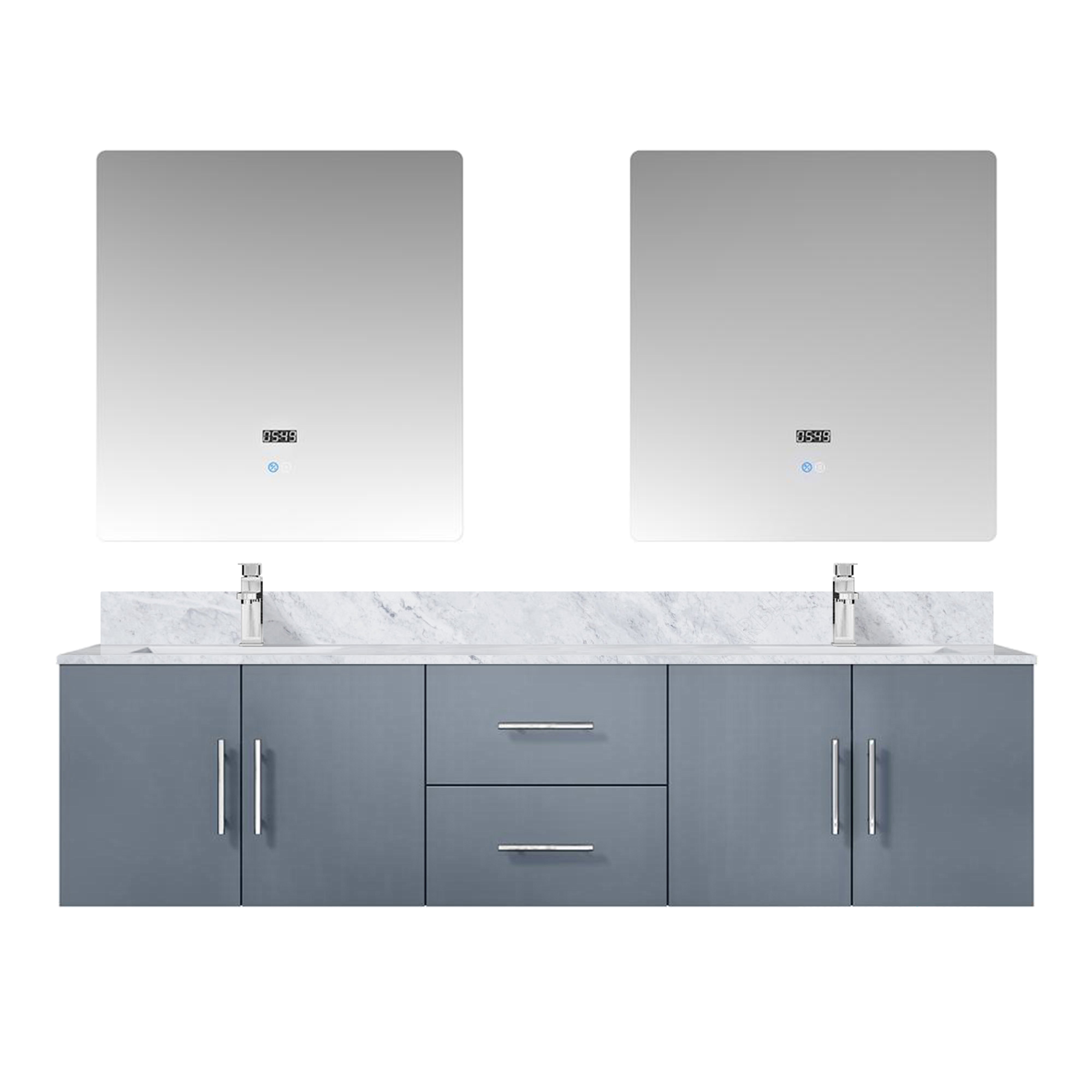 Lexora Geneva 72 in. W x 22 in. D Double Bath Vanity