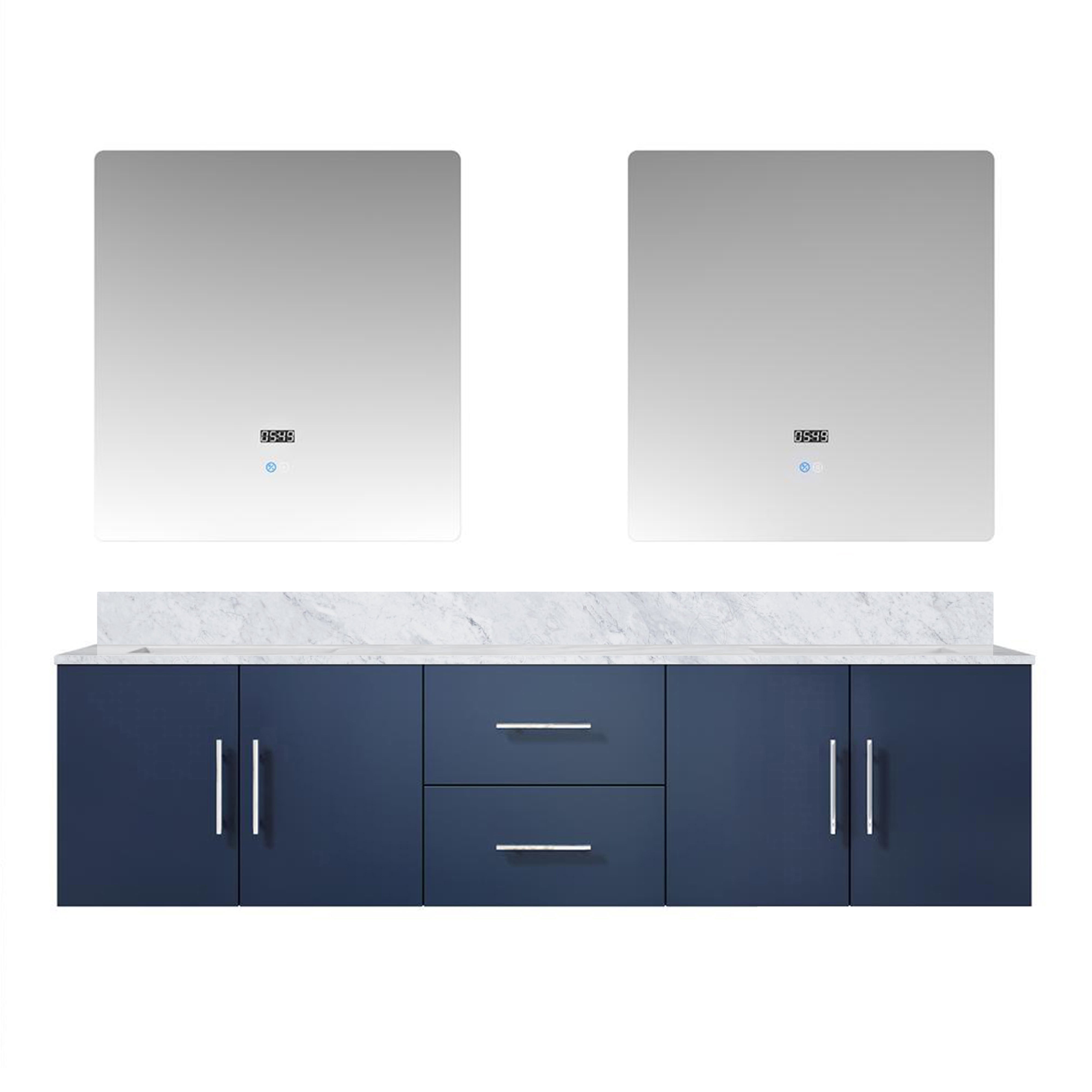 Lexora Geneva 72 in. W x 22 in. D Double Bath Vanity
