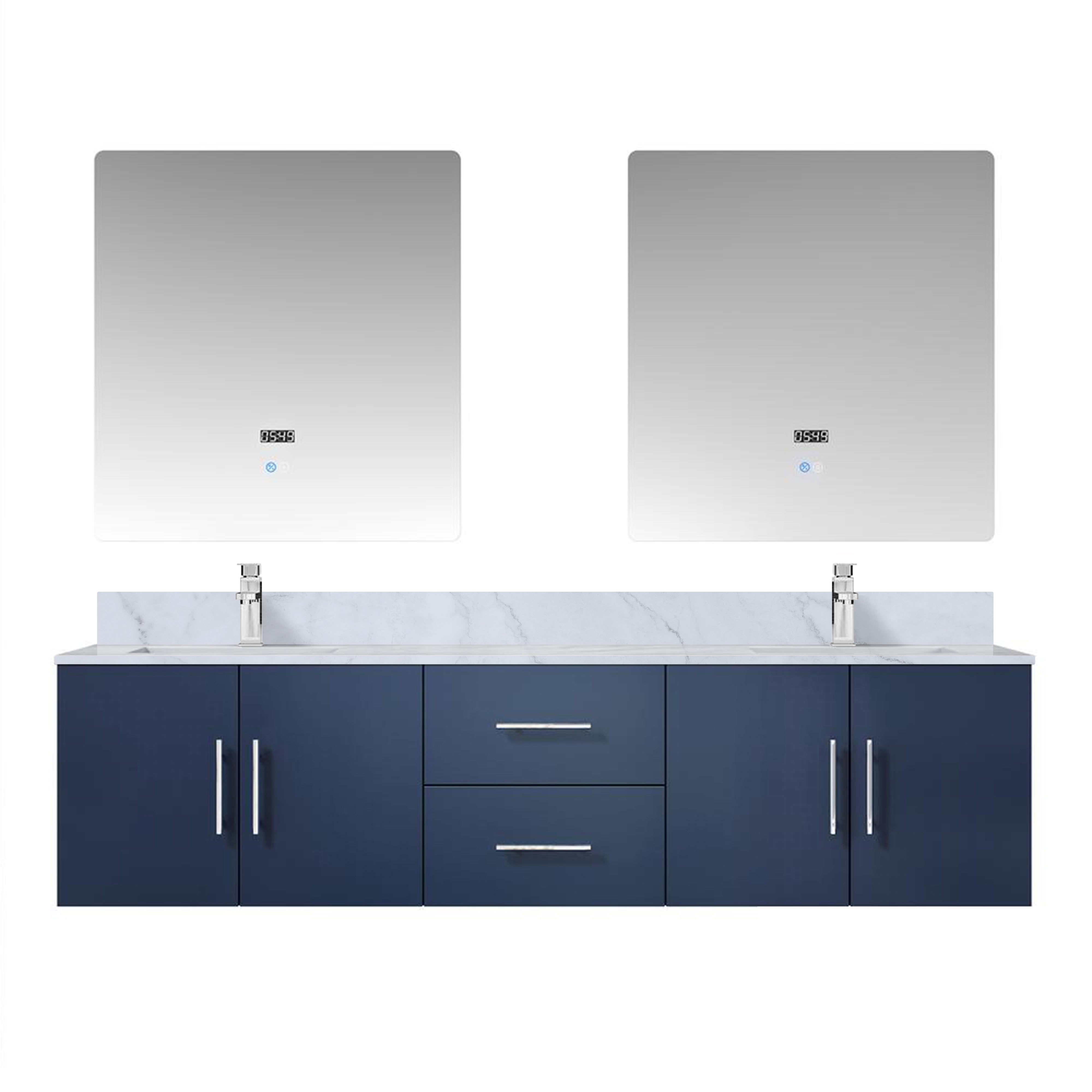 Lexora Geneva 72 in. W x 22 in. D Double Bath Vanity