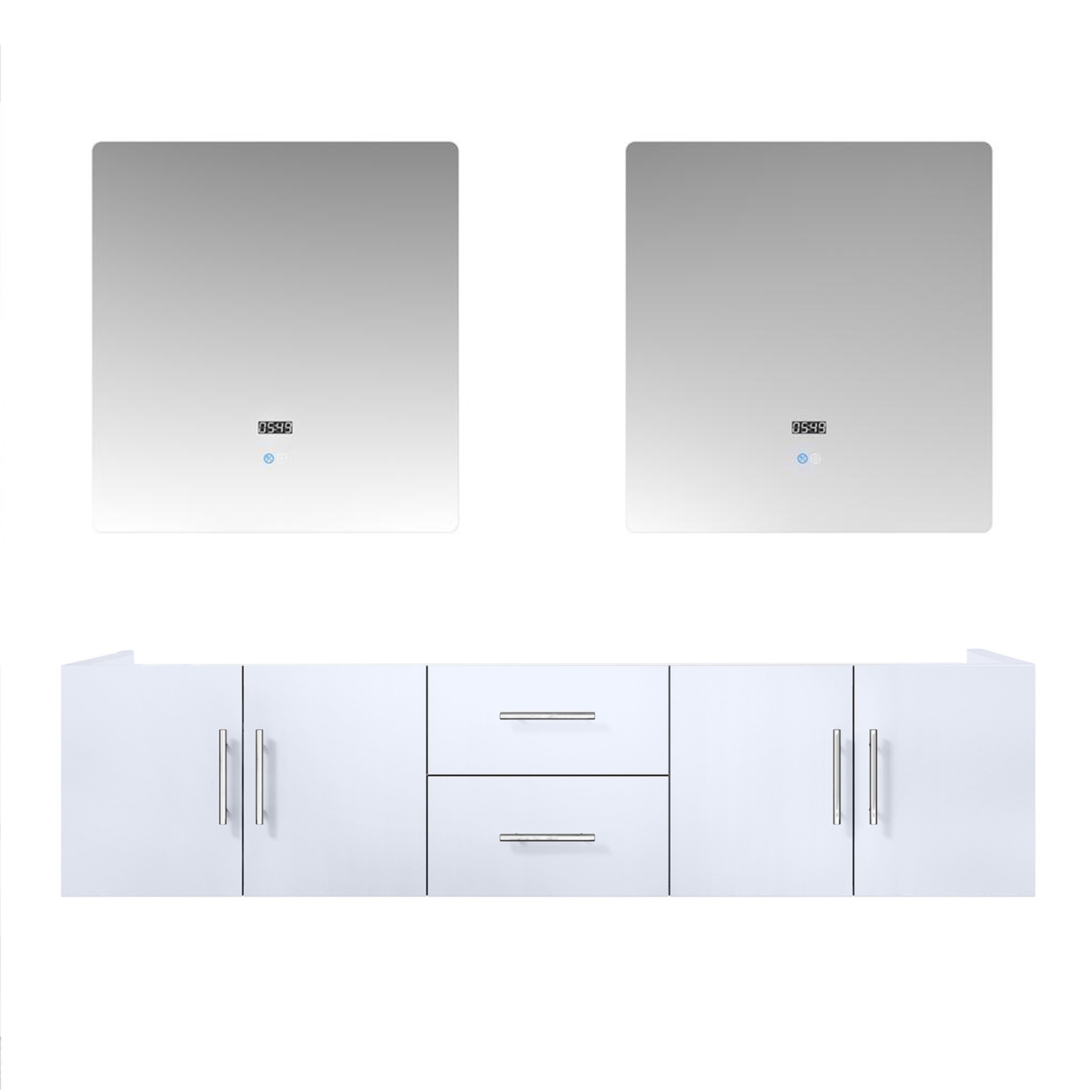 Lexora Geneva 72 in. W x 22 in. D Double Bath Vanity