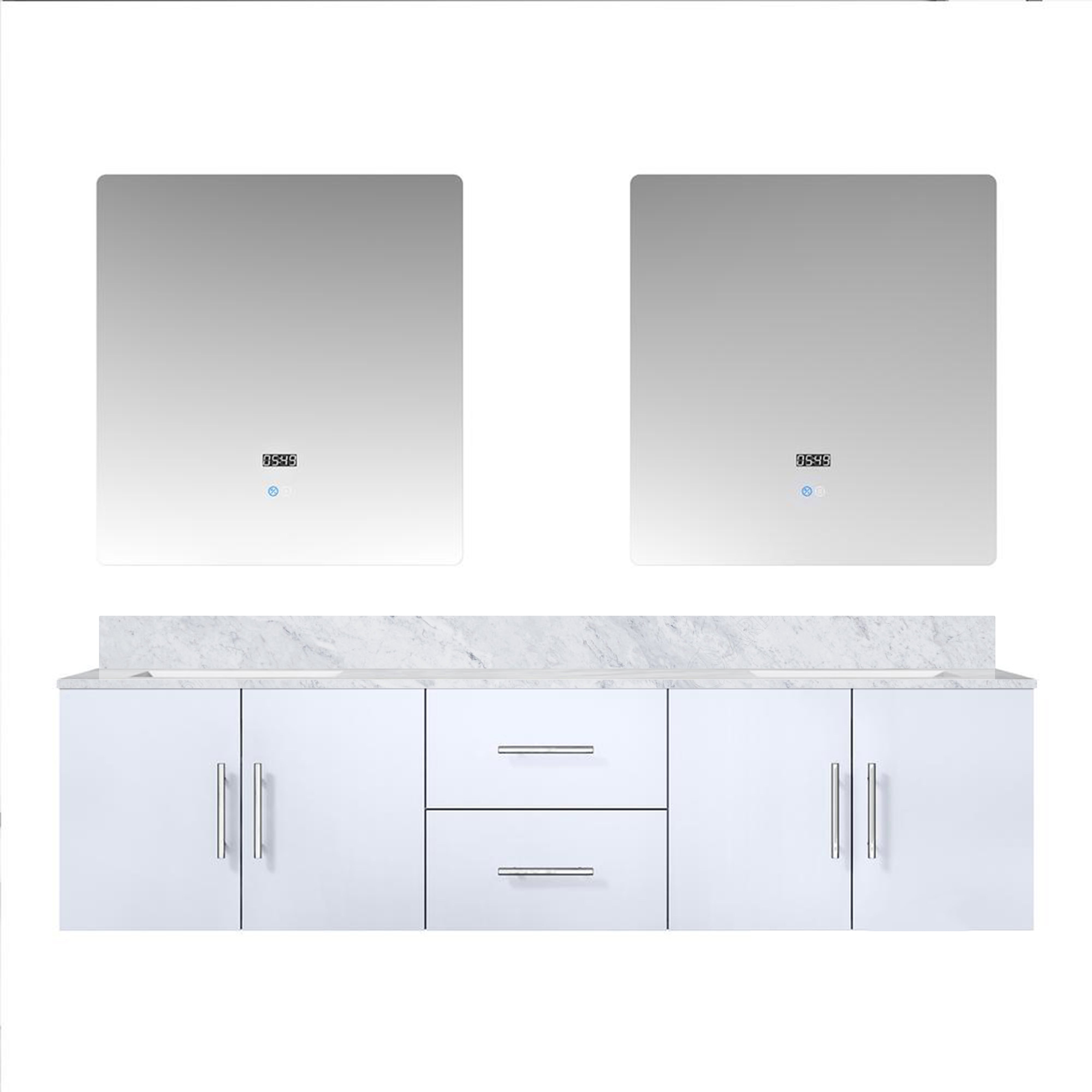 Lexora Geneva 72 in. W x 22 in. D Double Bath Vanity