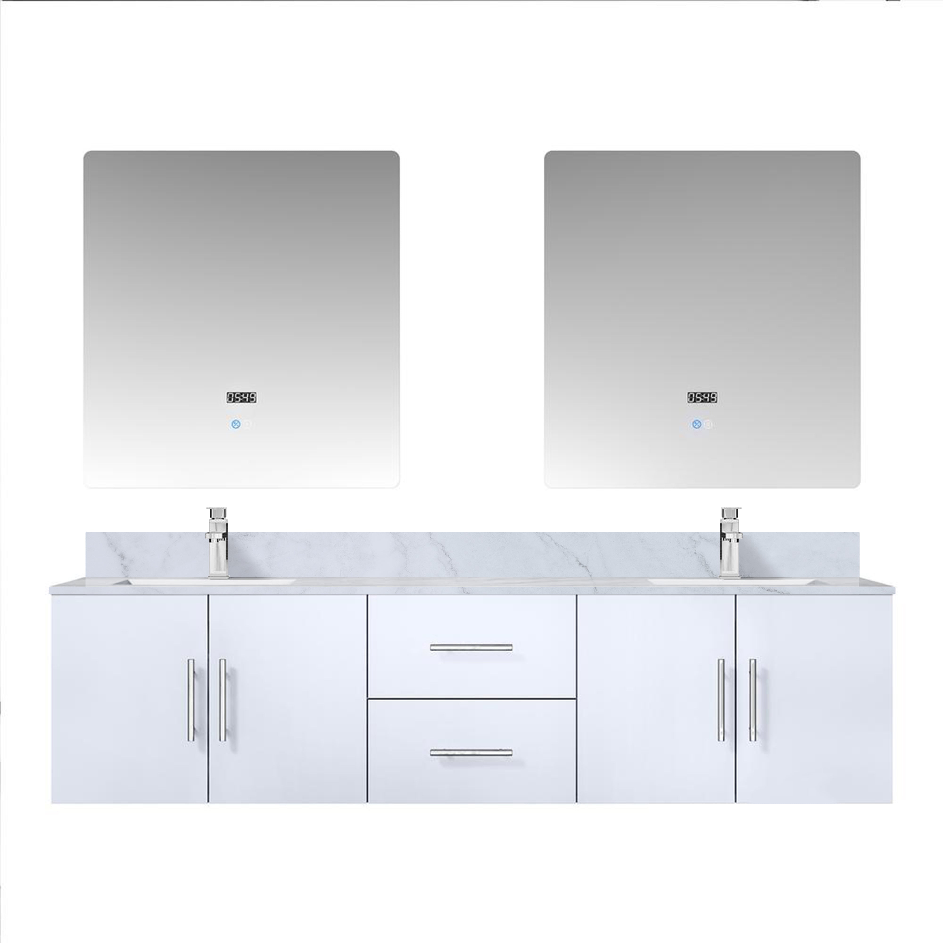 Lexora Geneva 72 in. W x 22 in. D Double Bath Vanity