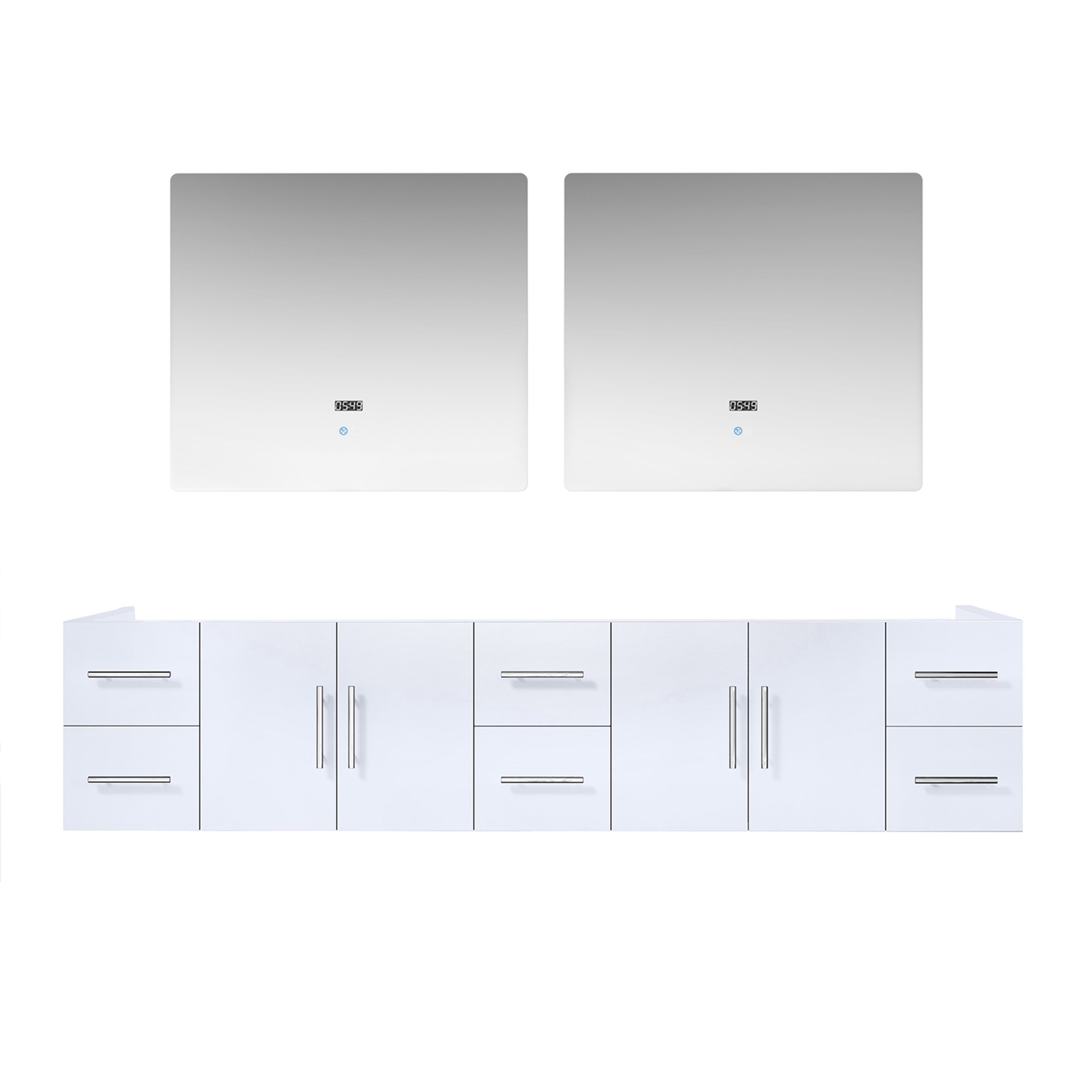 Lexora Geneva 84 in. W x 22 in. D Double Bath Vanity