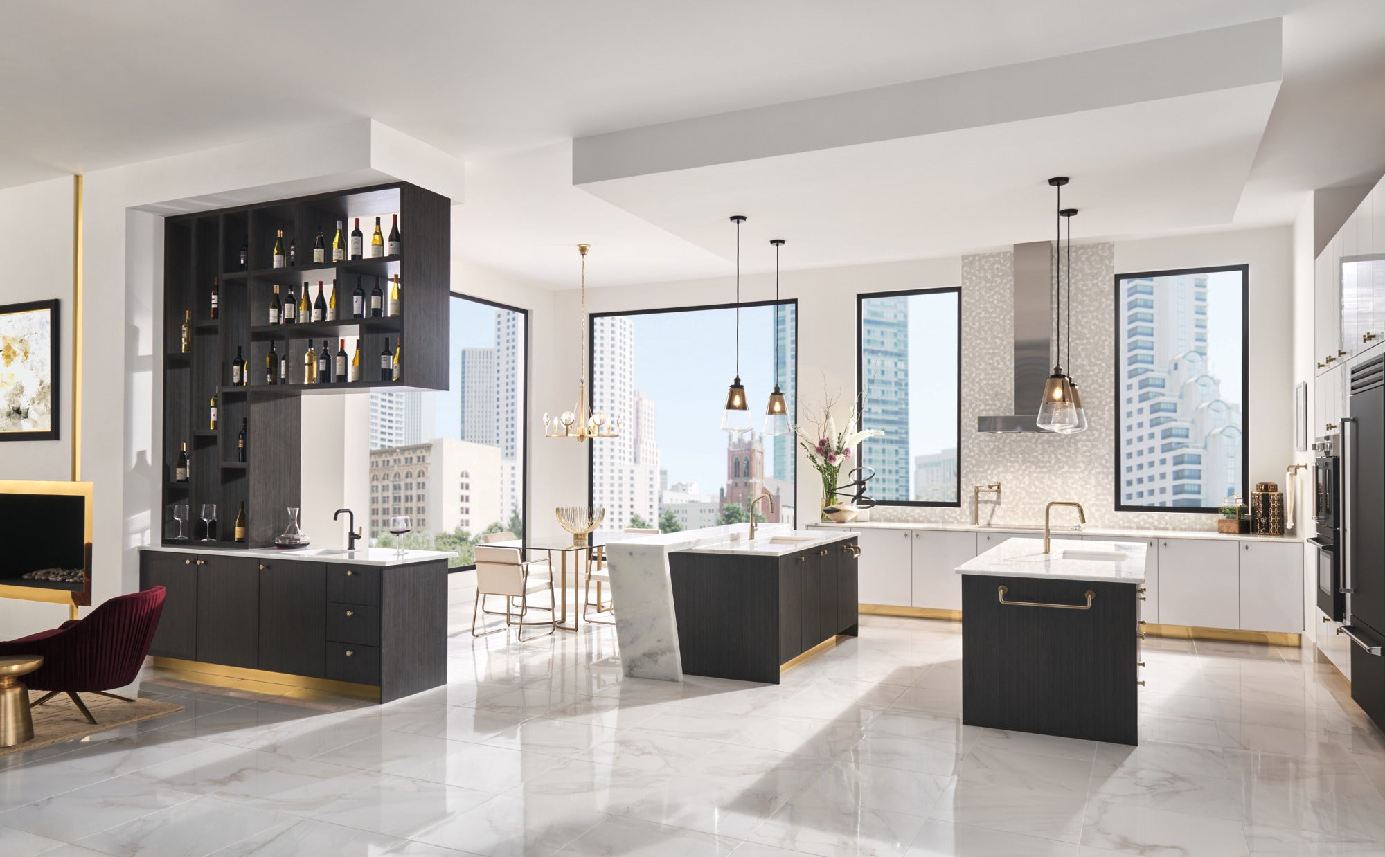 luxe gold bar faucet