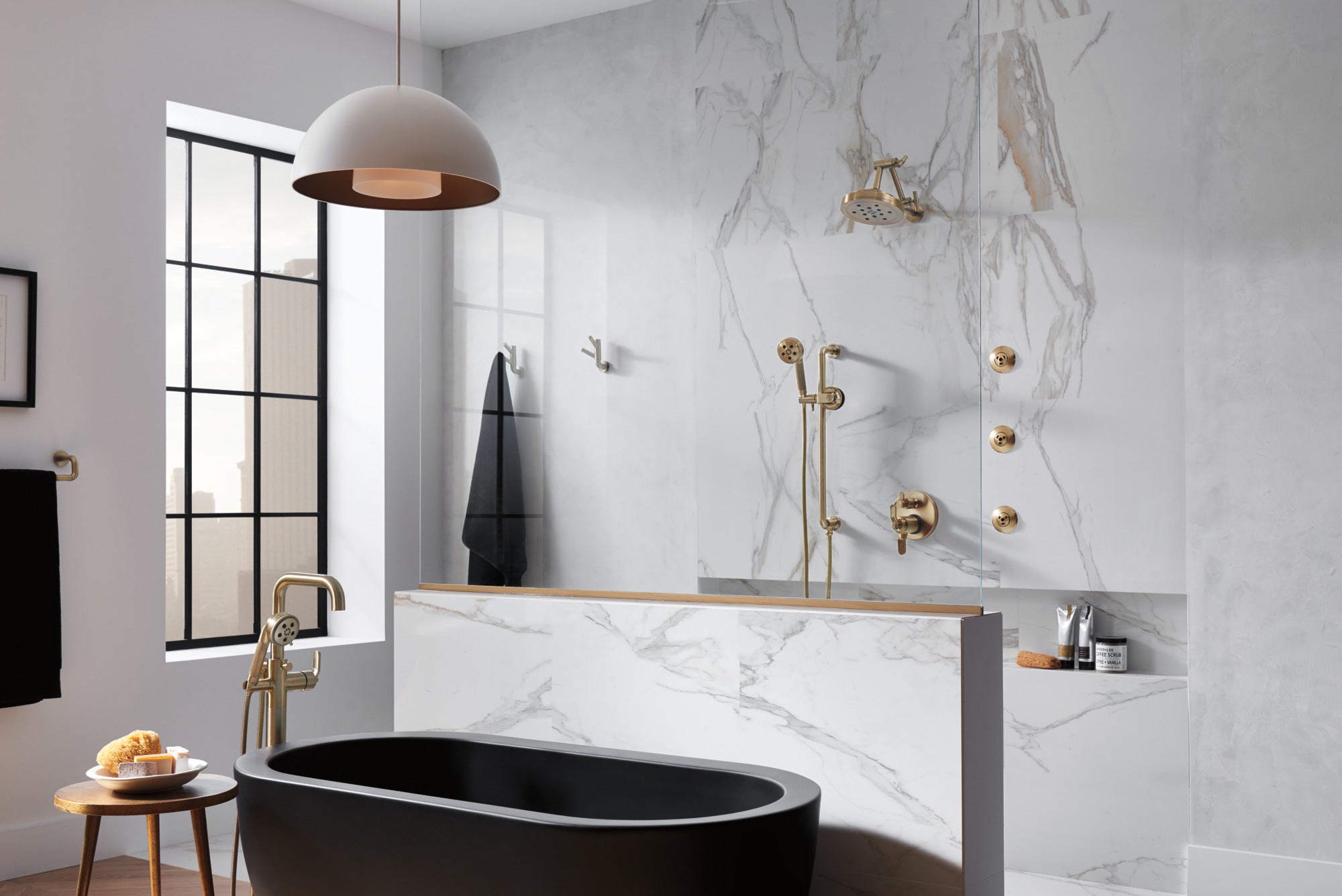 luxe gold robe hook