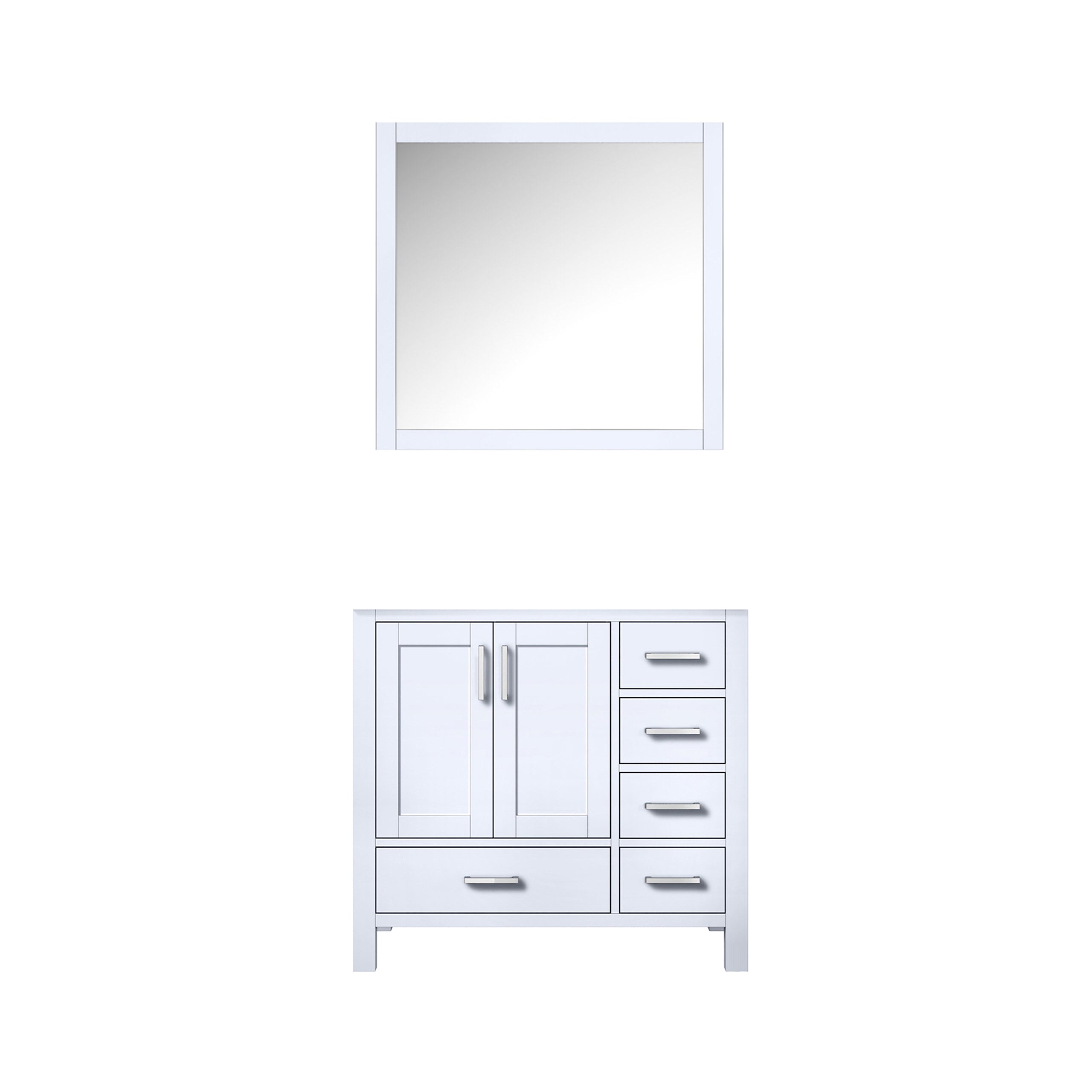 Lexora Jacques 36 in. W x 22 in. D Left Offset Bath Vanity