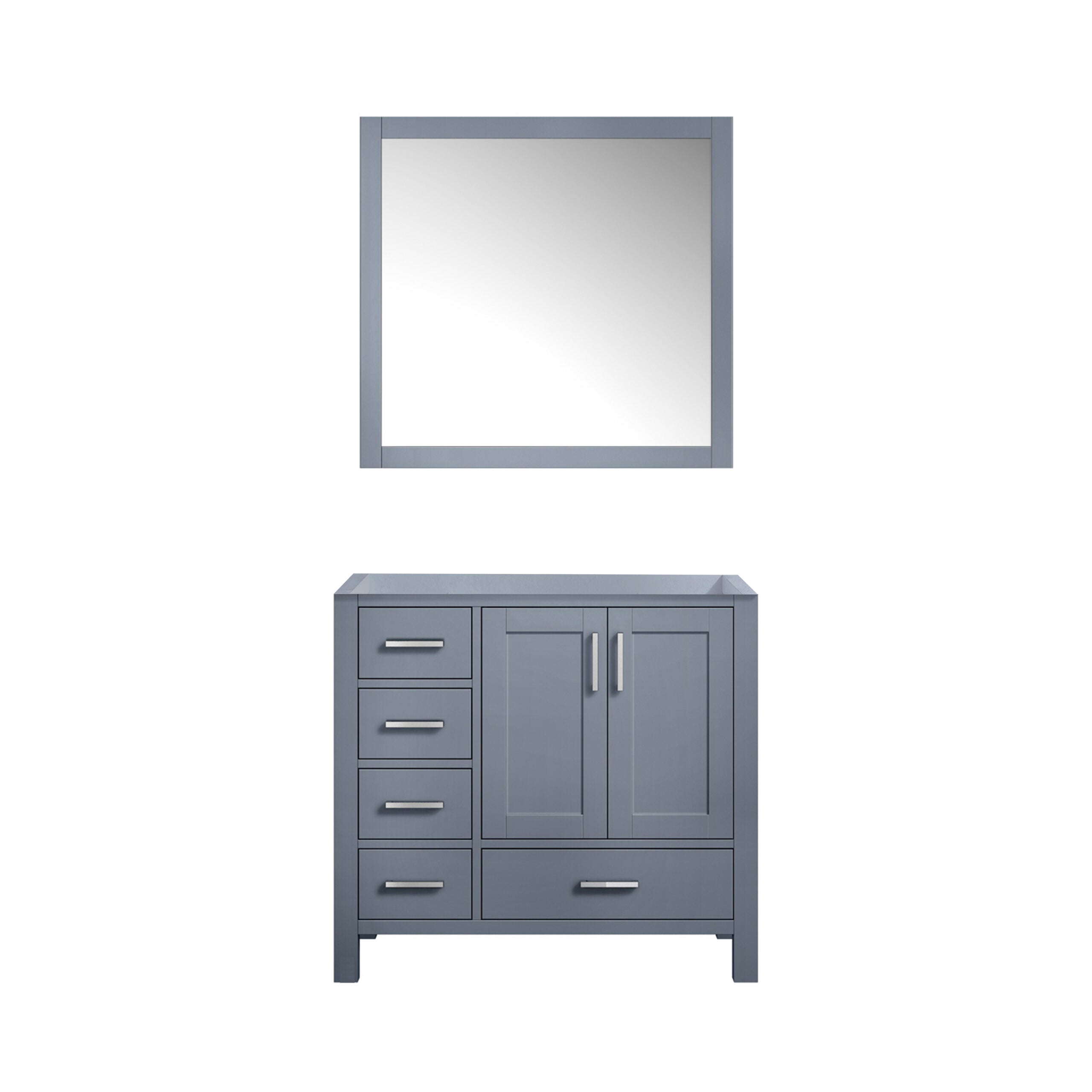 Lexora Jacques 36 in. W x 22 in. D Right Offset Bath Vanity