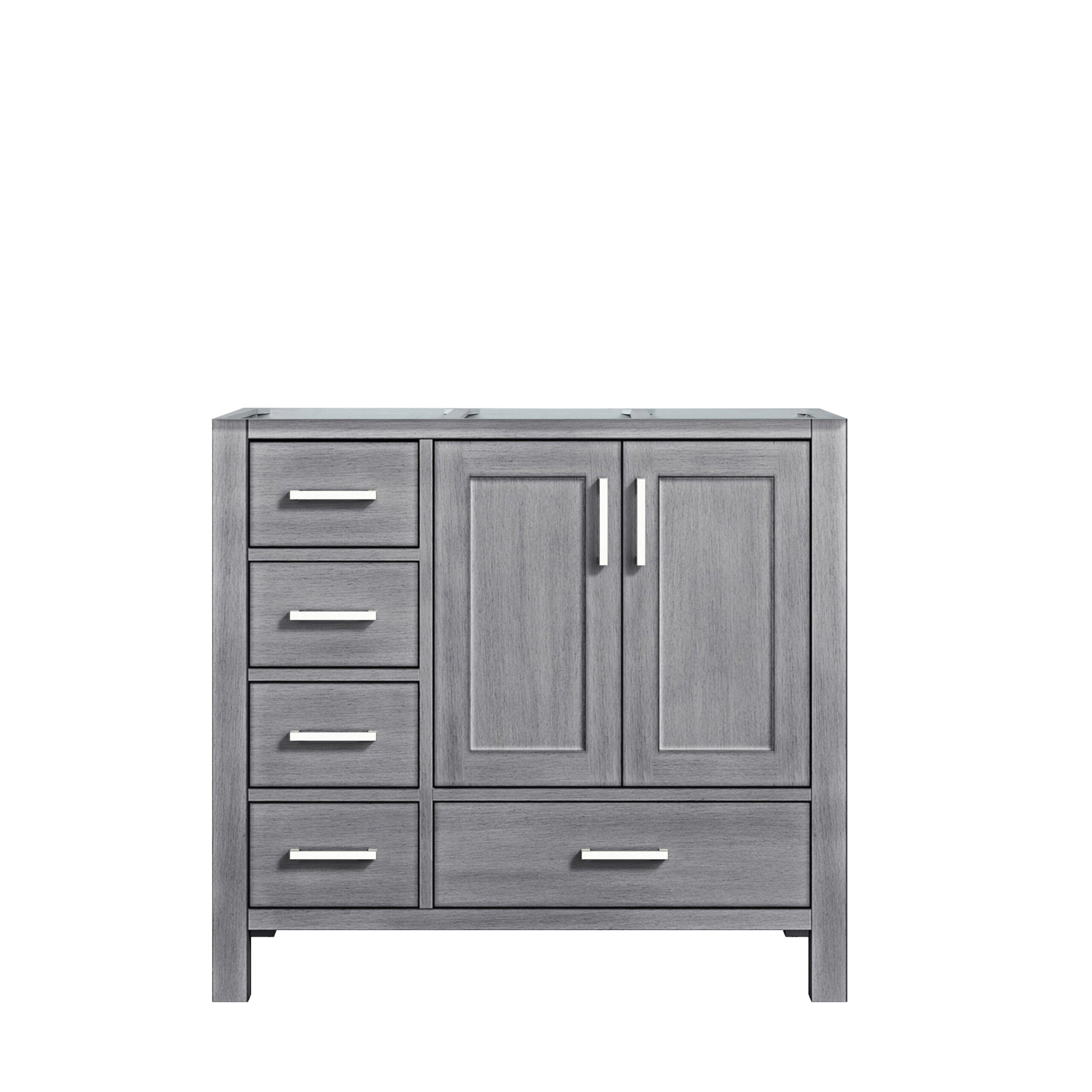 Lexora Jacques 36 in. W x 22 in. D Right Offset Bath Vanity