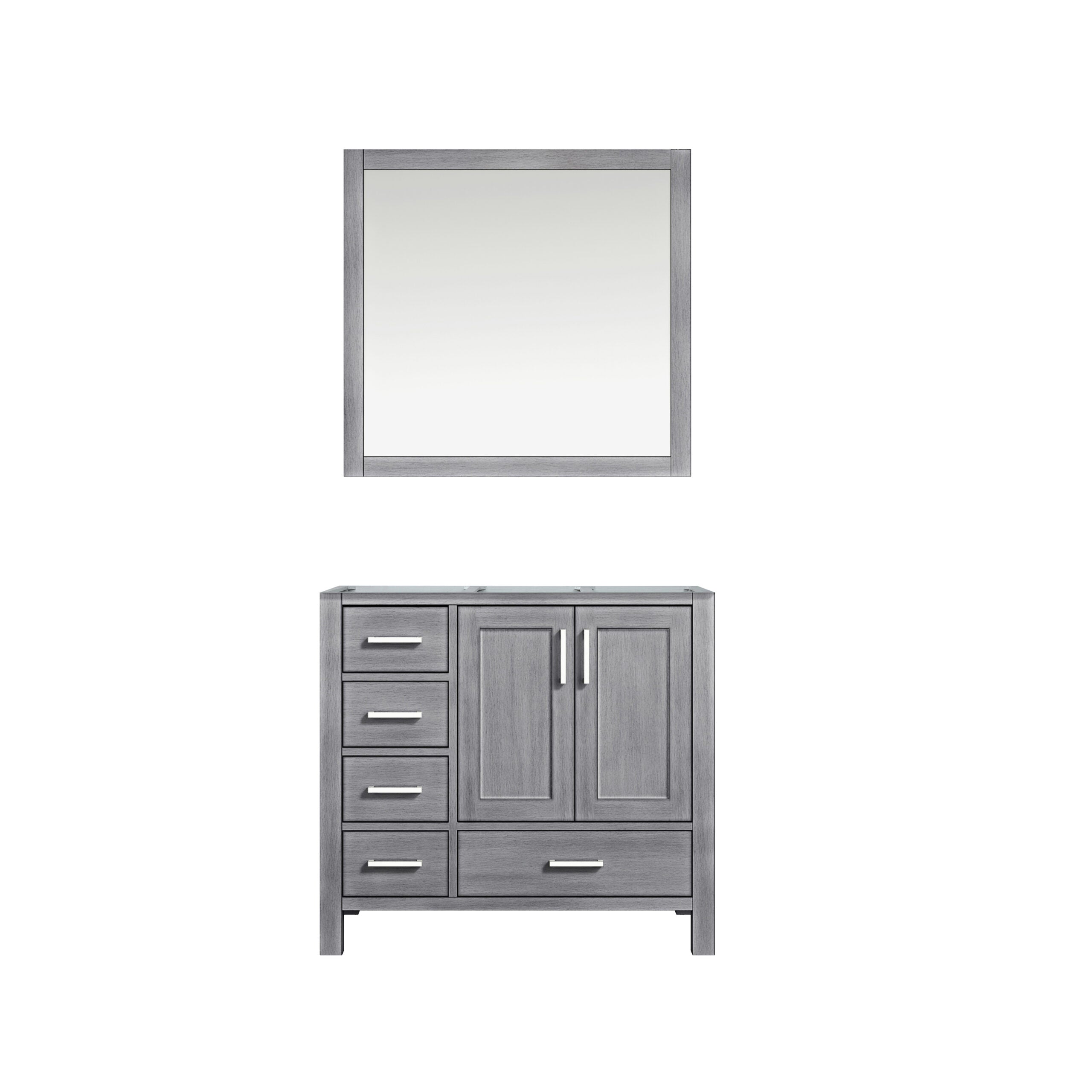 Lexora Jacques 36 in. W x 22 in. D Right Offset Bath Vanity