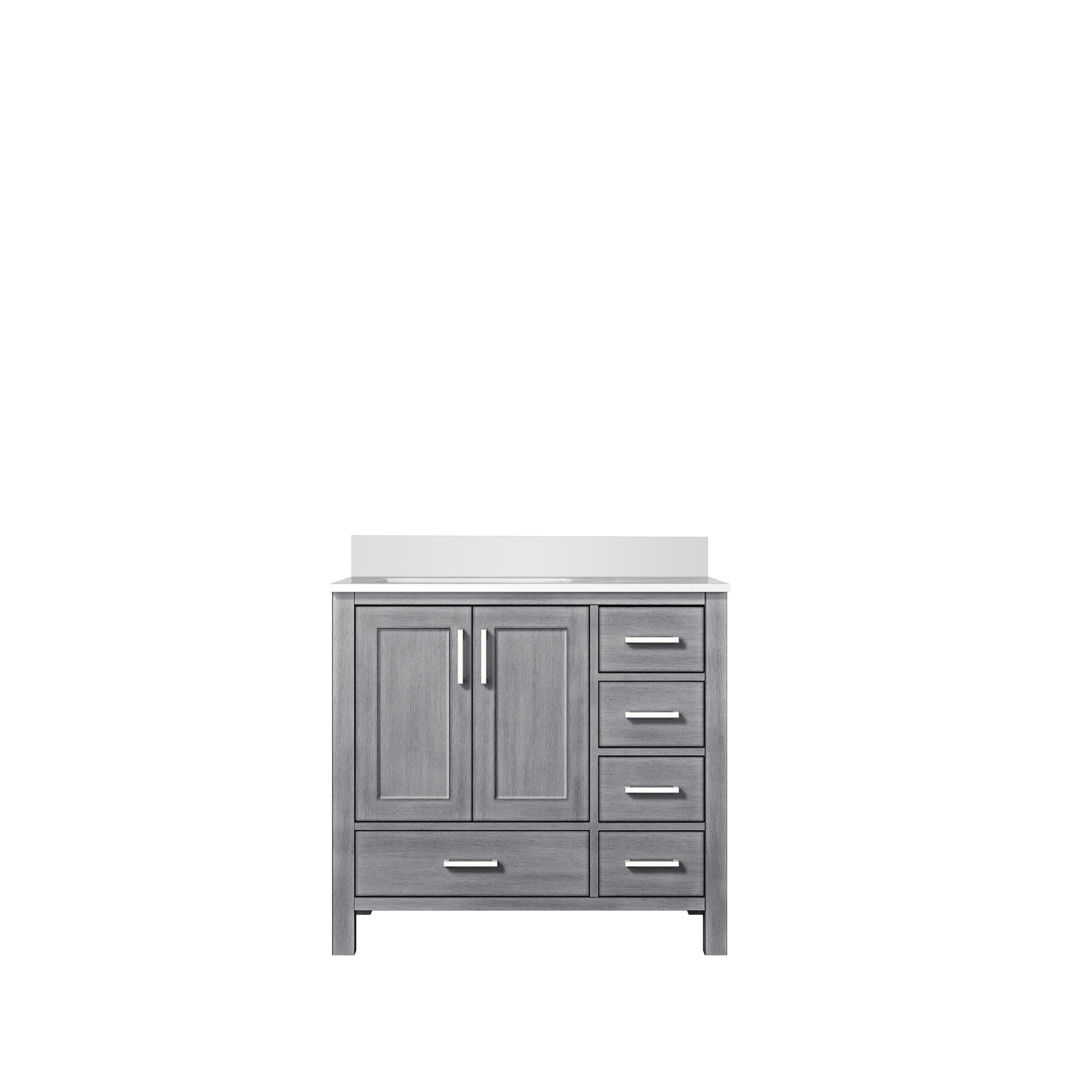 Lexora Jacques 36 in. W x 22 in. D Left Offset Bath Vanity