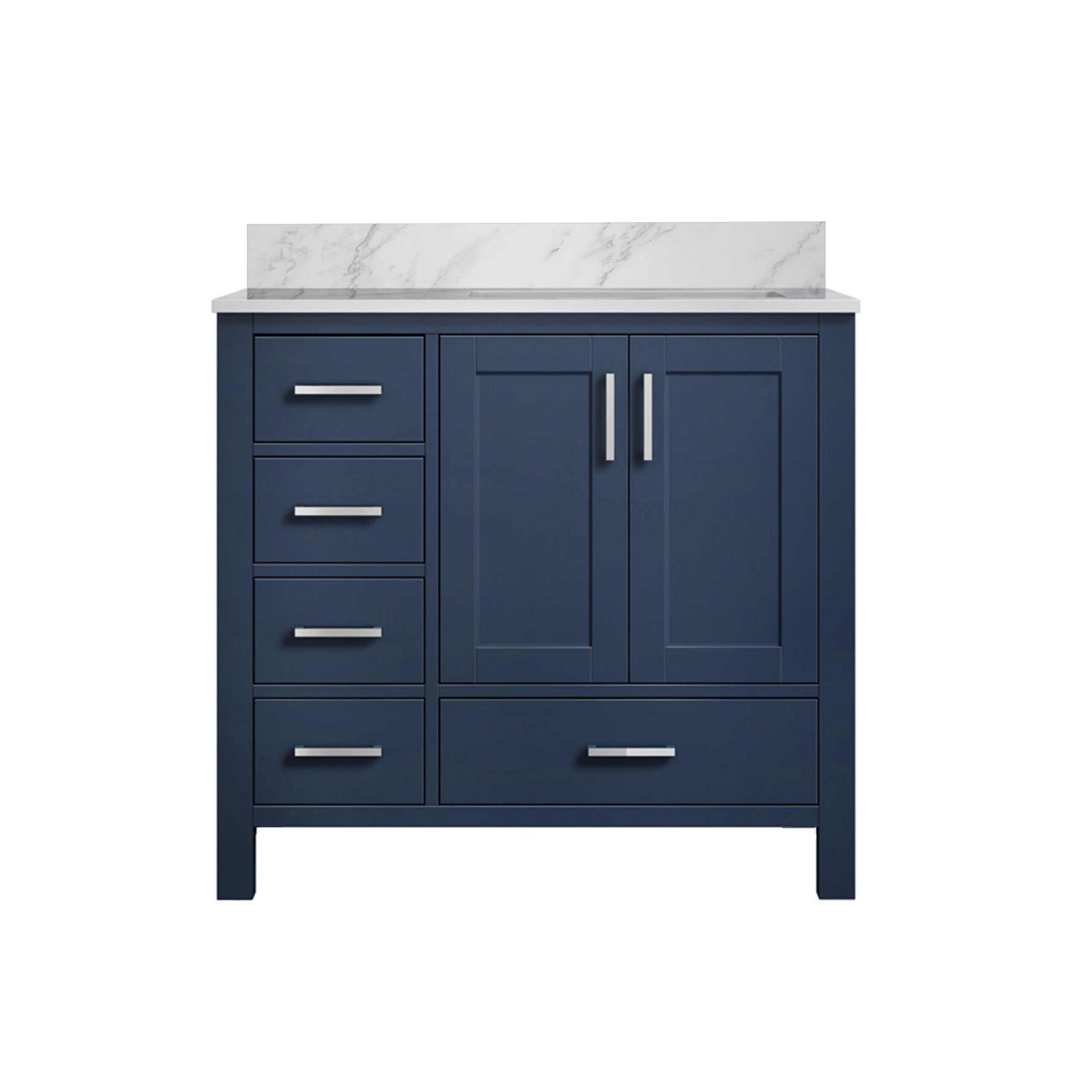 Lexora Jacques 36 in. W x 22 in. D Right Offset Bath Vanity