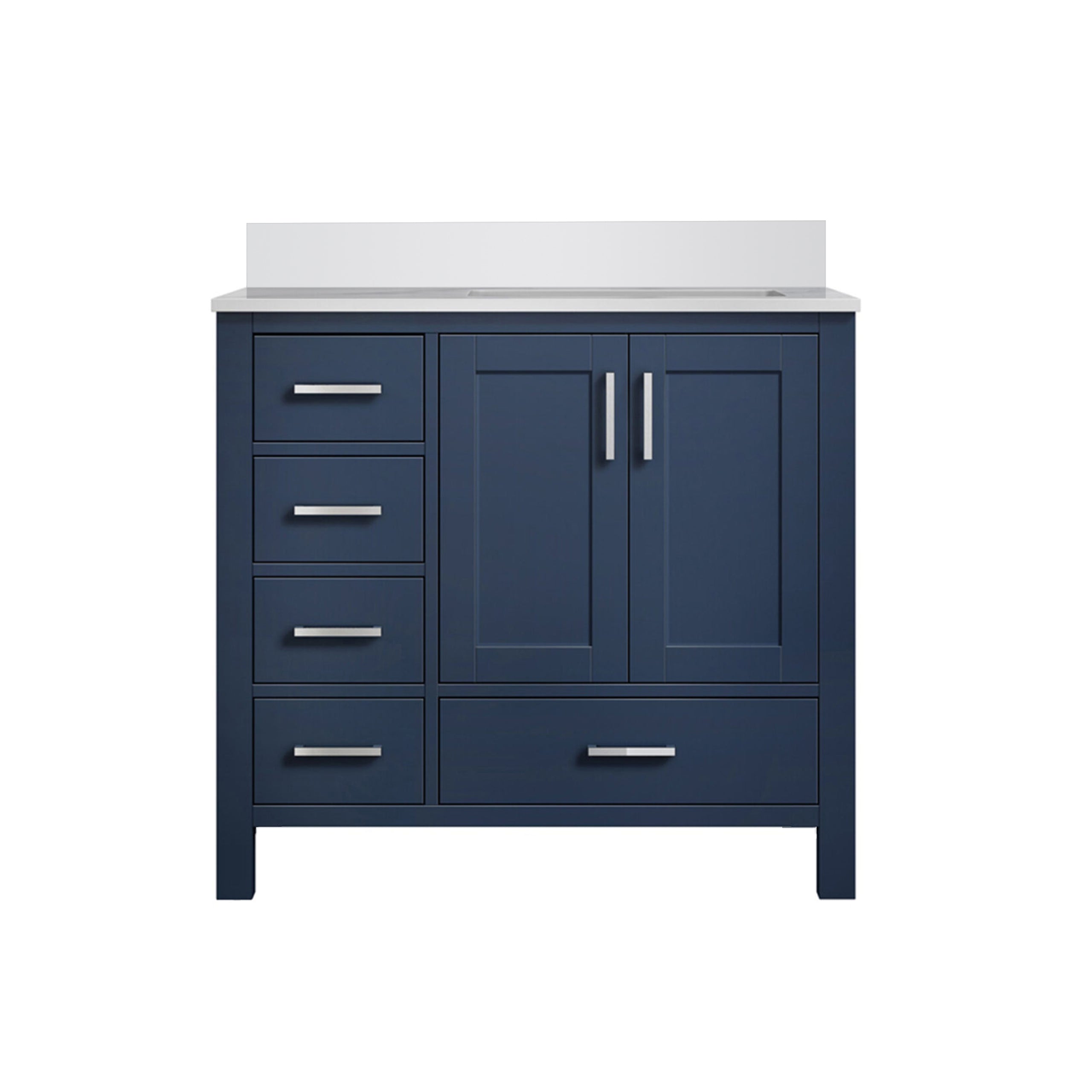 Lexora Jacques 36 in. W x 22 in. D Right Offset Bath Vanity