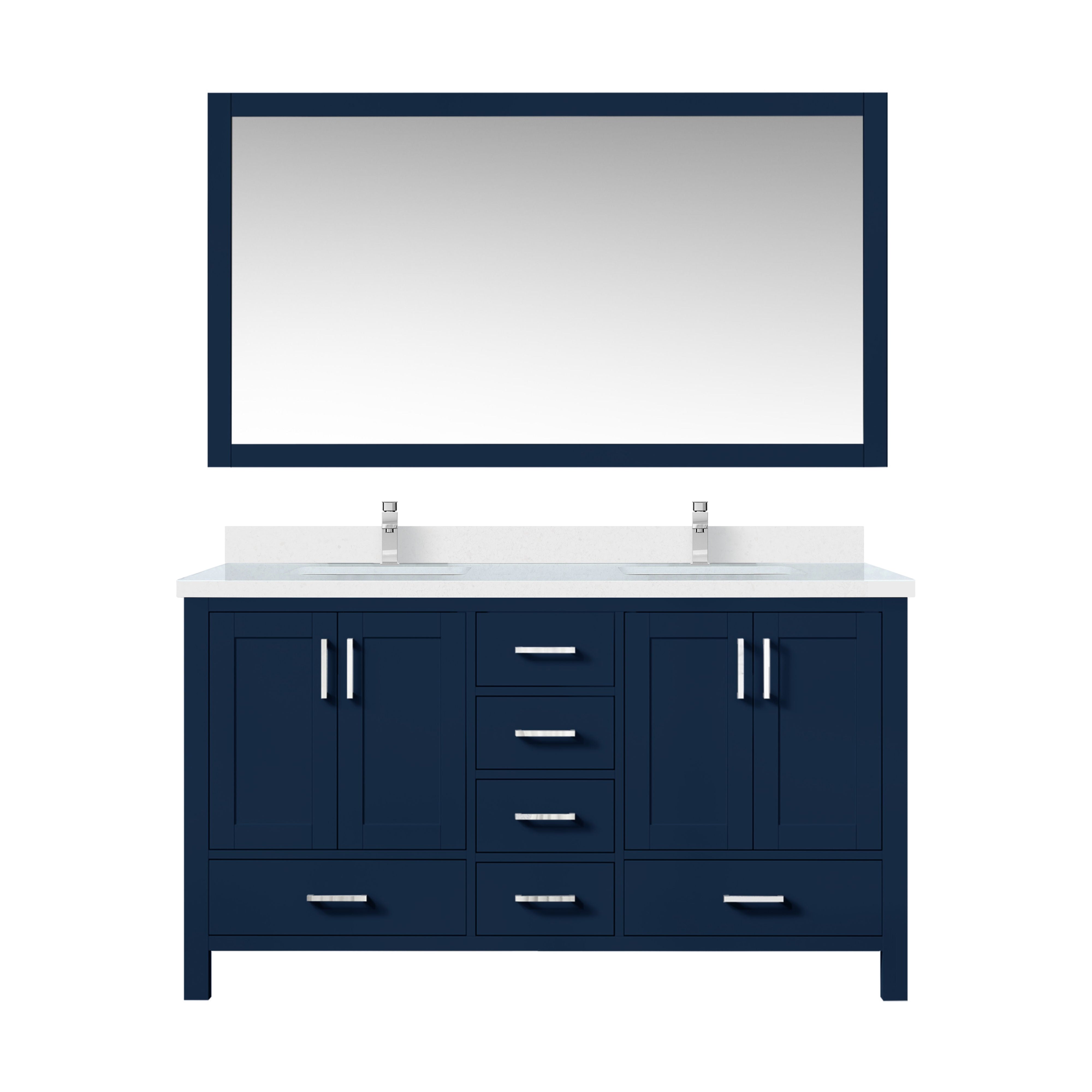 Lexora Jacques 60 in. W x 22 in. D Double Bath Vanity